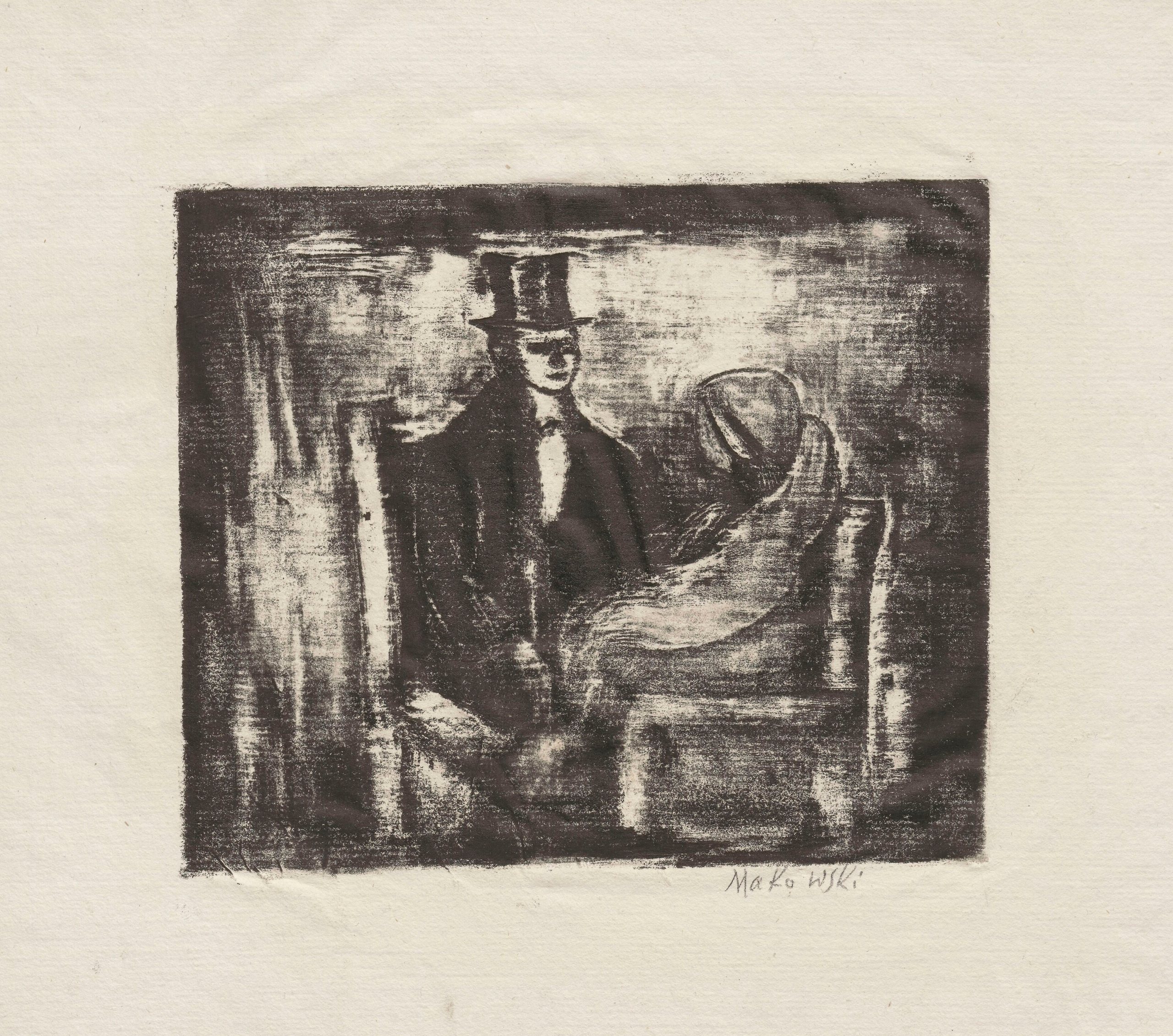 《对话》（Conversation）｜塔德乌什·马科夫斯基 Tadeusz Makowski｜1920