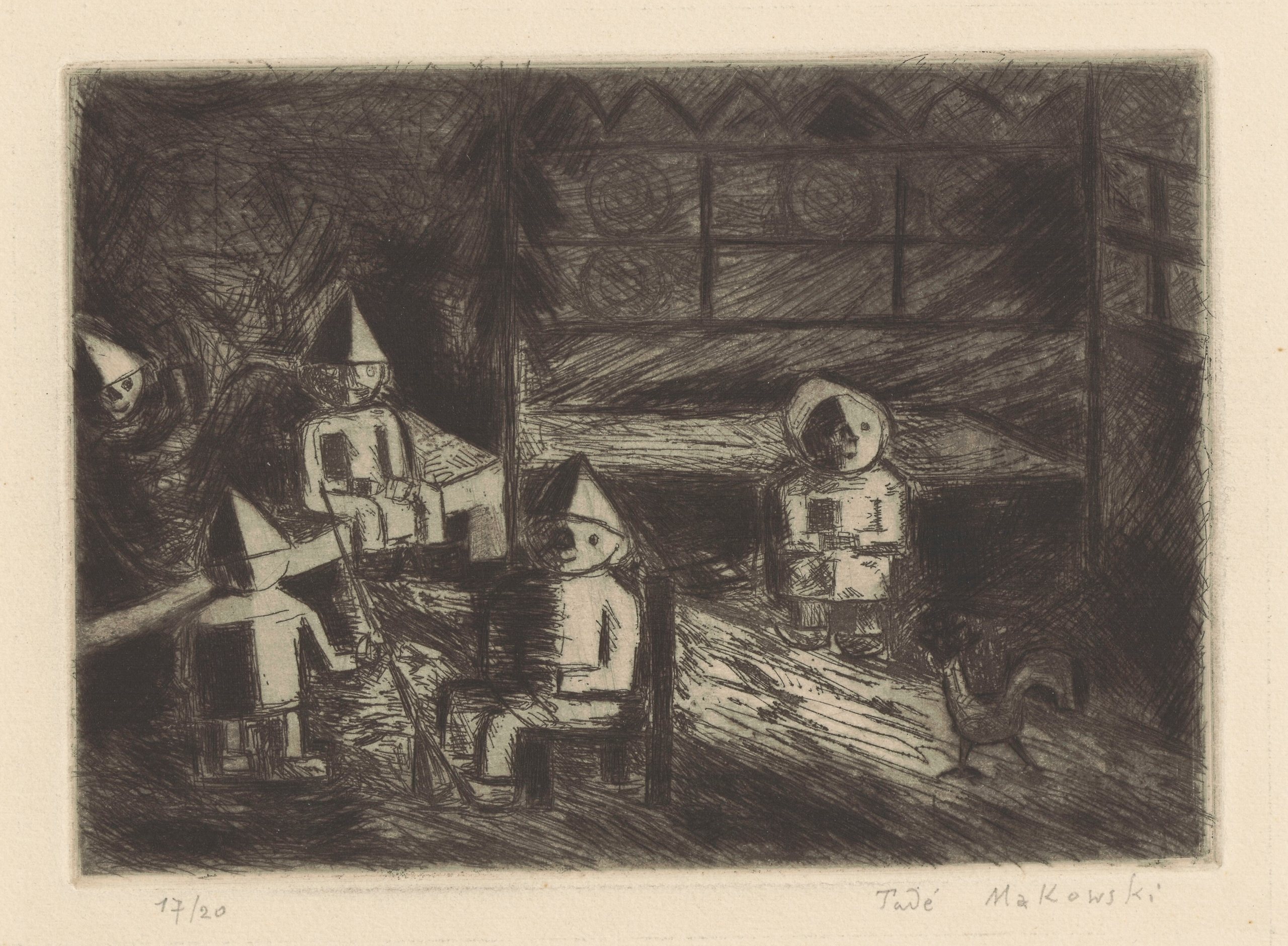 《内部的》（Interior）｜塔德乌什·马科夫斯基 Tadeusz Makowski｜1931