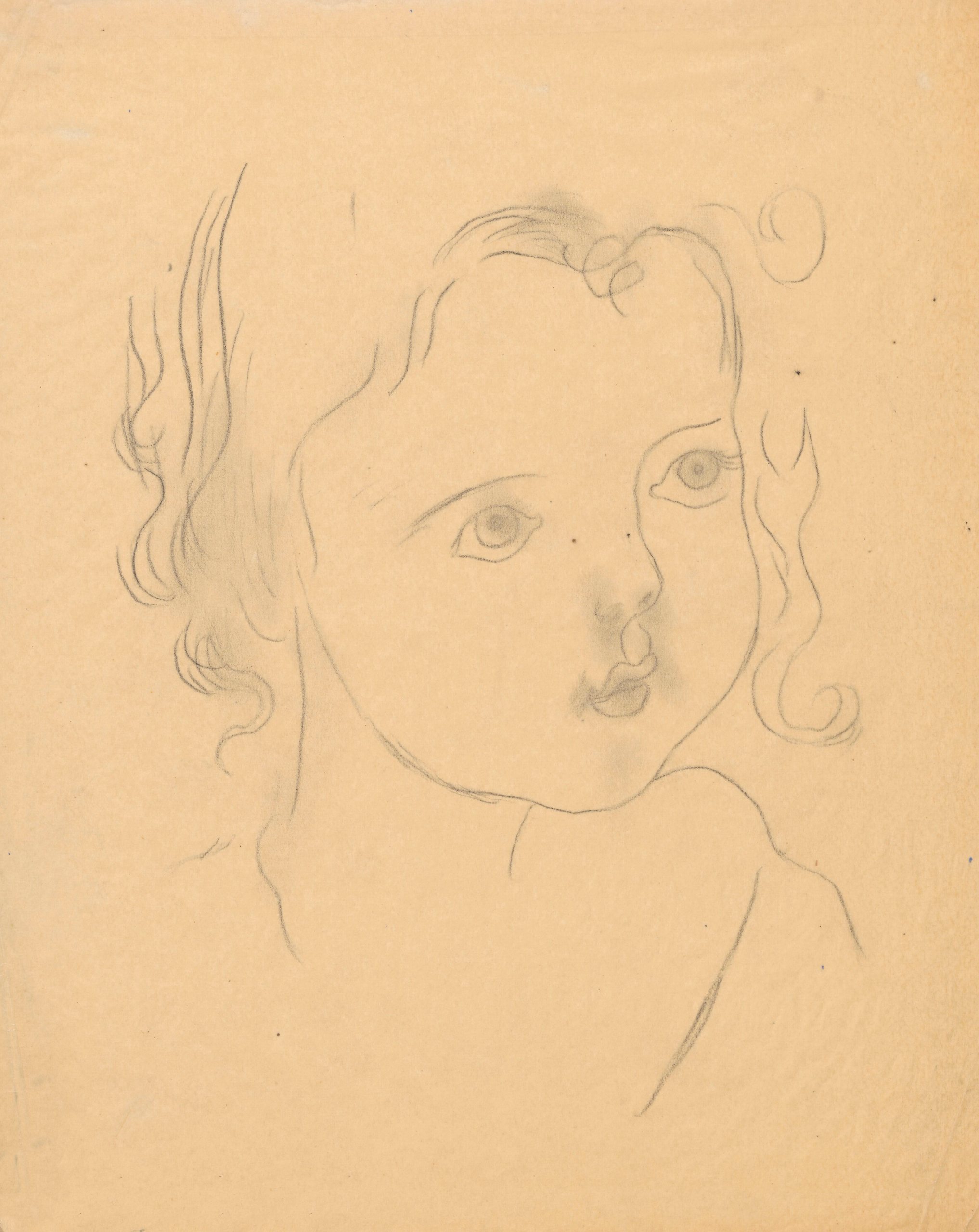 《卷发的女孩》（Girl in curls）｜塔德乌什·马科夫斯基 Tadeusz Makowski｜1927