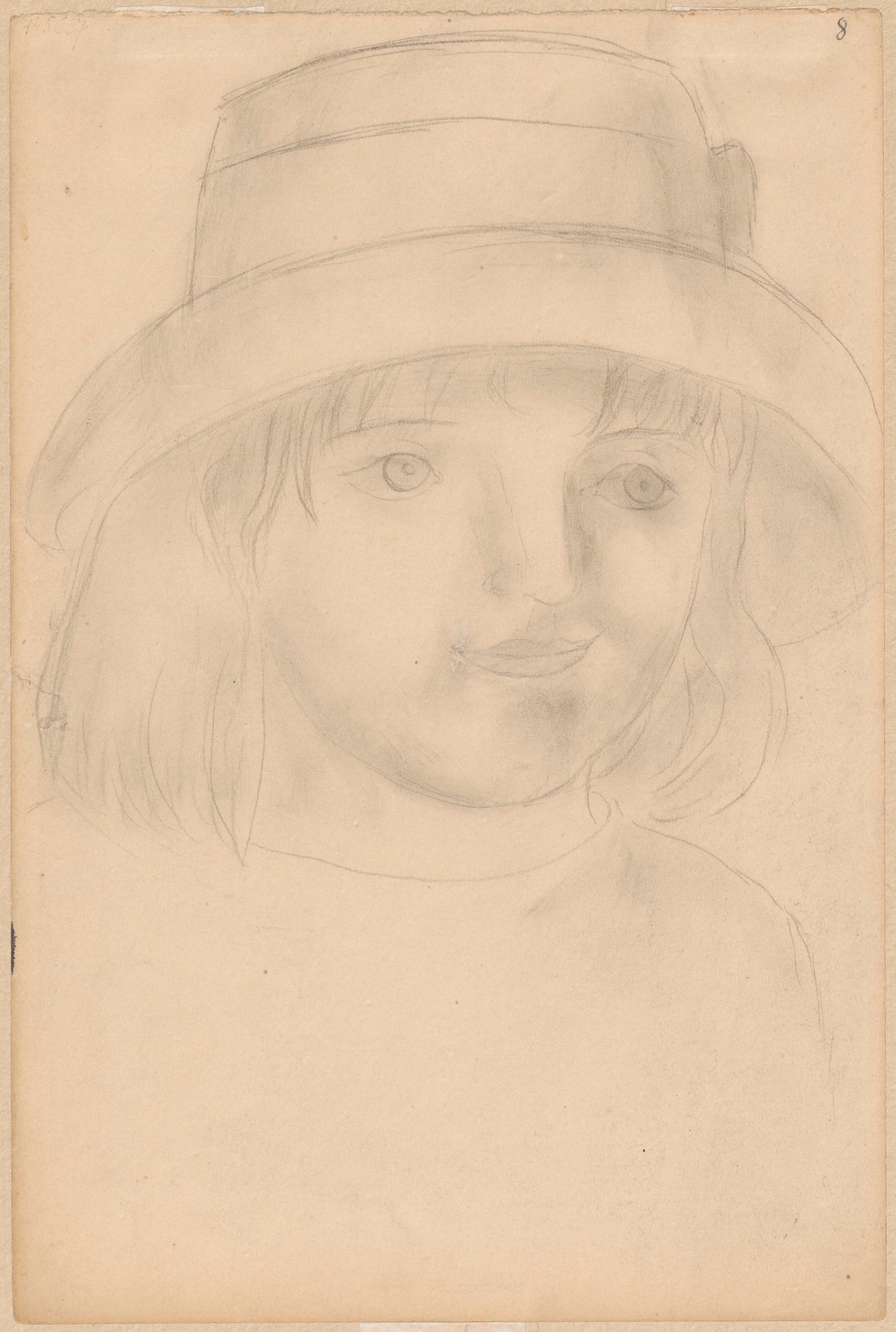 《女生头像女生》（A girl's head）｜塔德乌什·马科夫斯基 Tadeusz Makowski｜1923