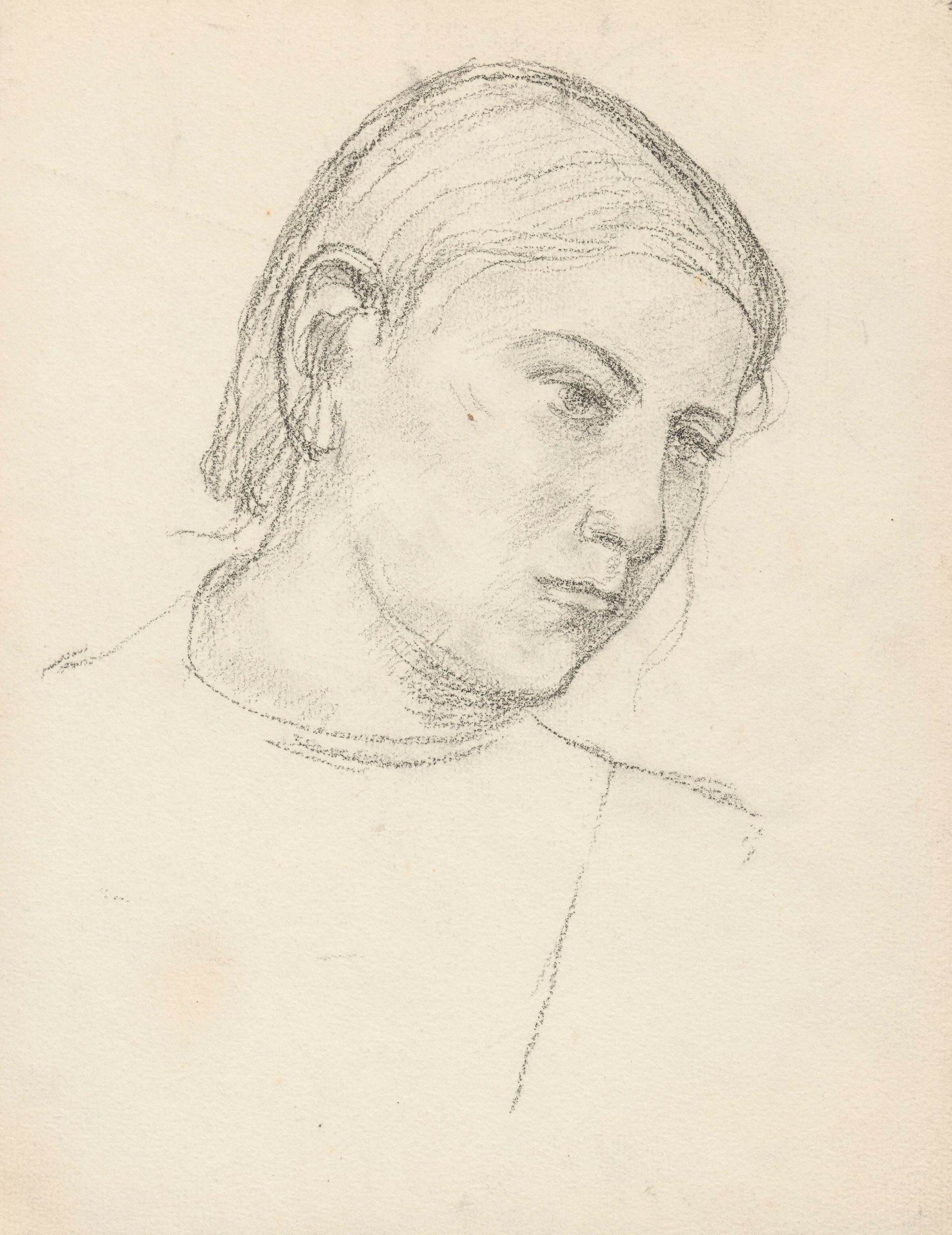 《女孩的头。》（Girl's head.）｜塔德乌什·马科夫斯基 Tadeusz Makowski｜1909