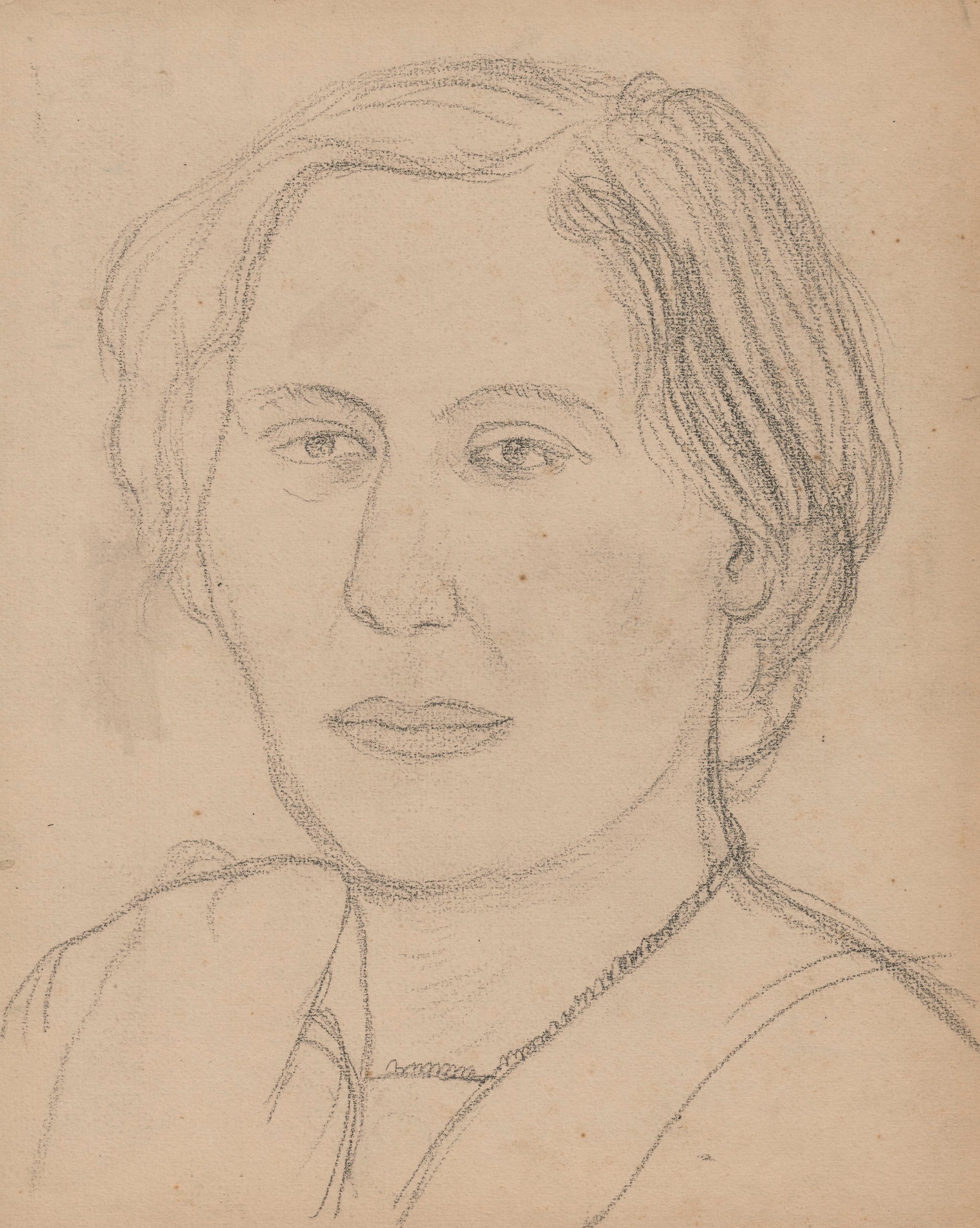《女人的头》（Woman's head）｜塔德乌什·马科夫斯基 Tadeusz Makowski｜1909