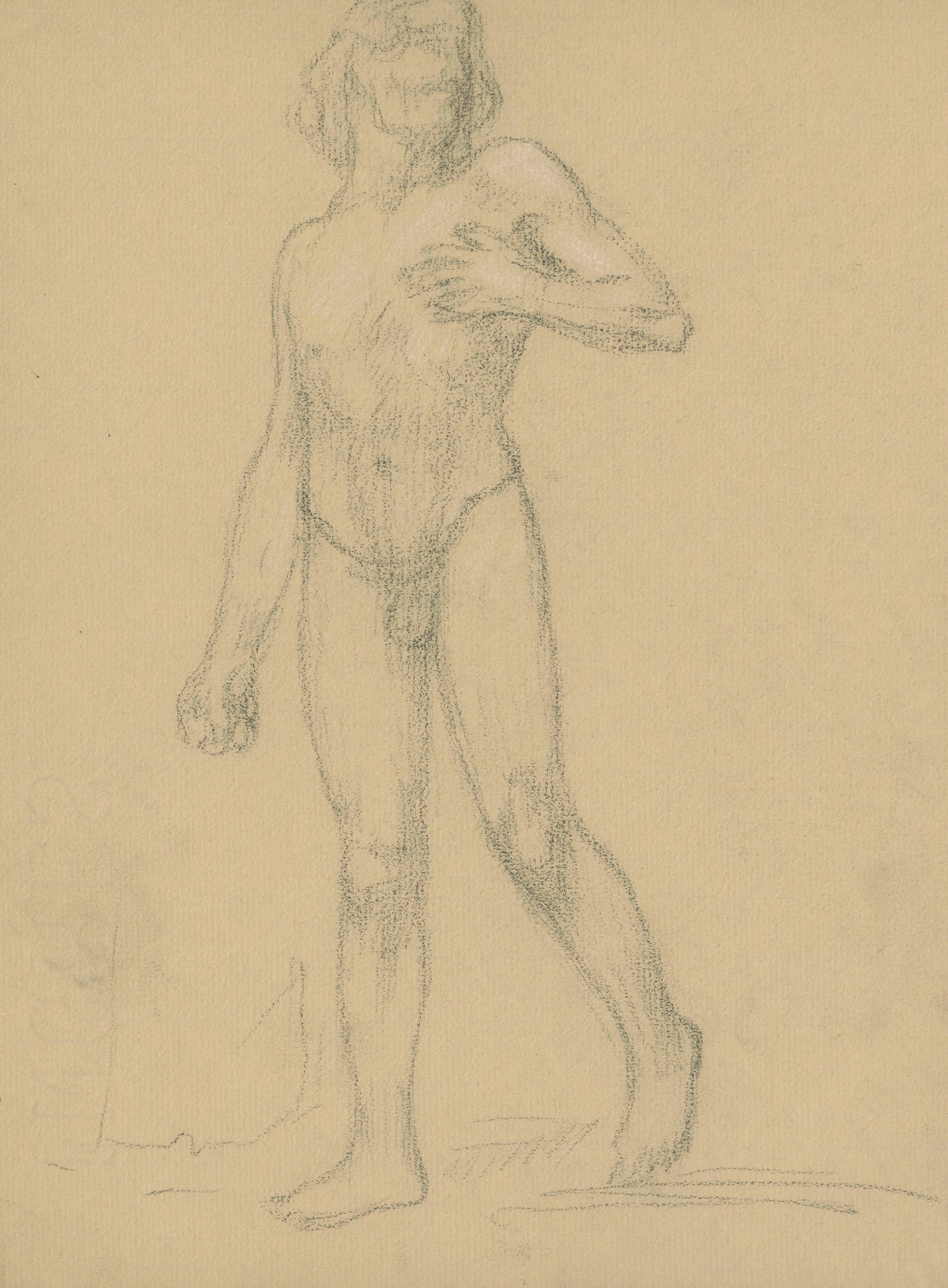 《素描本卡 12》（Sketchbook card 12）｜塔德乌什·马科夫斯基 Tadeusz Makowski｜1908-1910