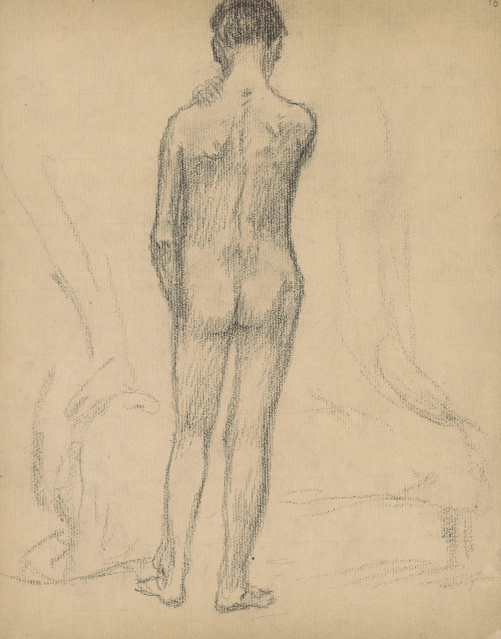 《素描本 13 中的卡片》（Card from sketchbook 13）｜塔德乌什·马科夫斯基 Tadeusz Makowski｜1908-1910