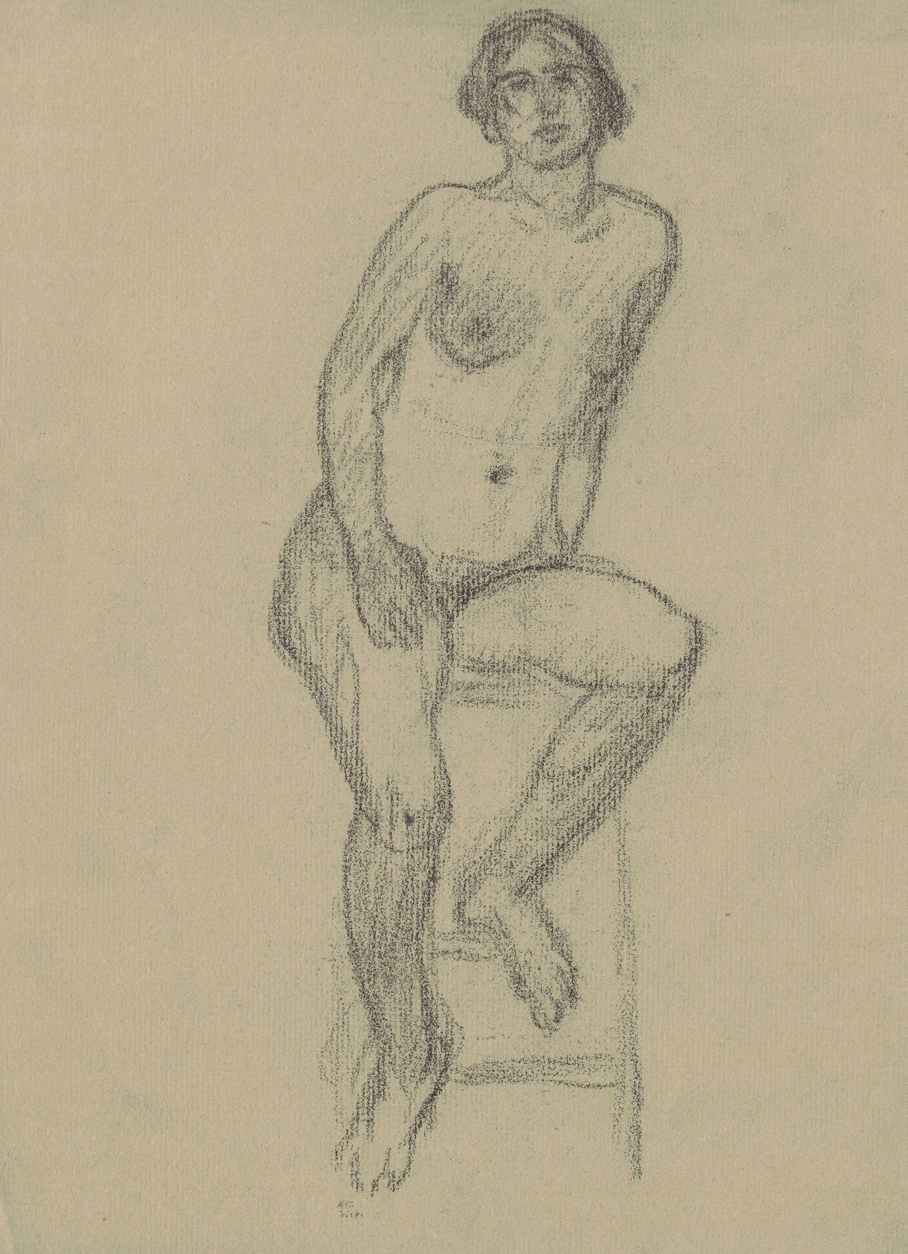《素描本第 18 页》（Sketchbook page 18）｜塔德乌什·马科夫斯基 Tadeusz Makowski｜1908-1910