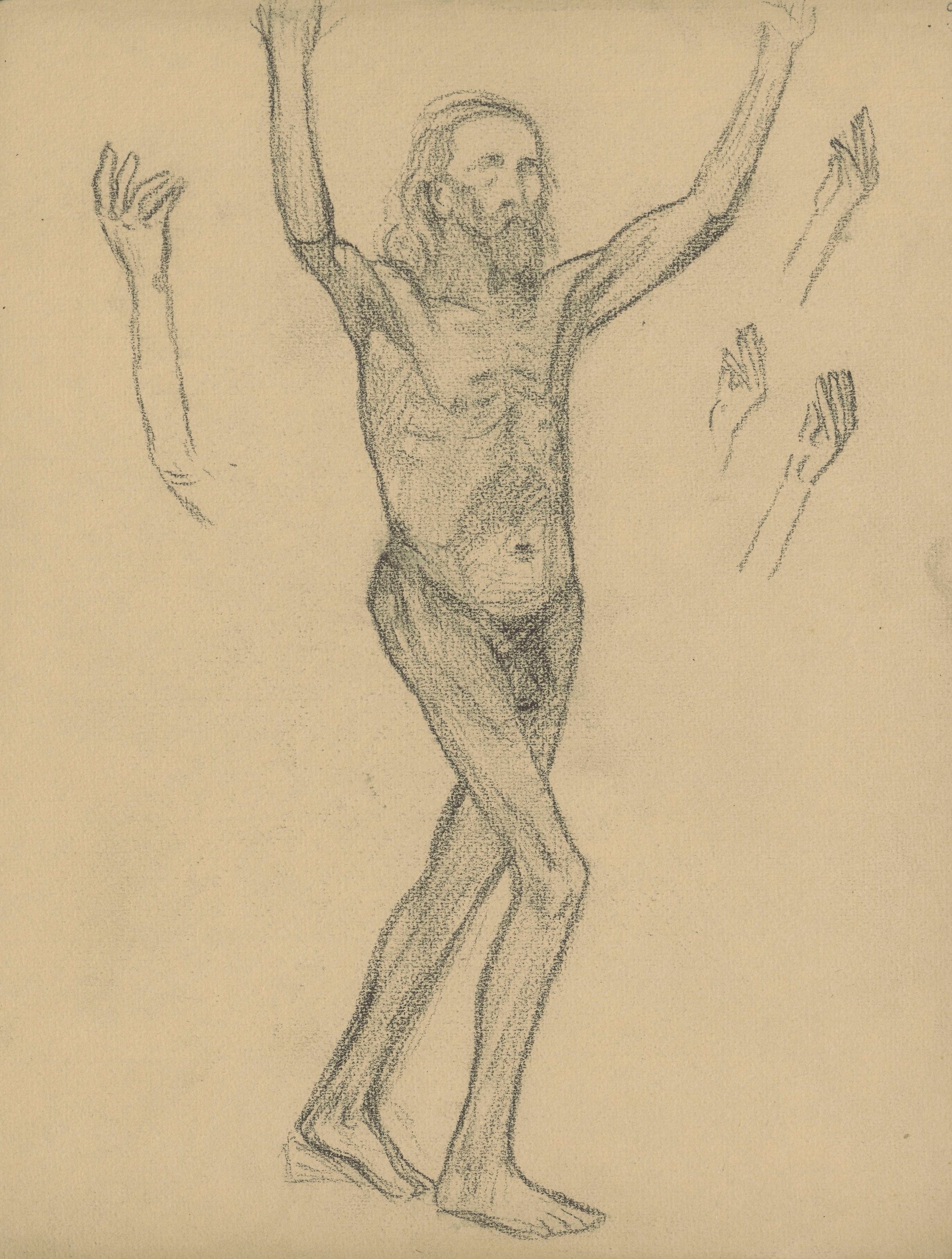 《素描本卡 3》（Sketchbook card 3）｜塔德乌什·马科夫斯基 Tadeusz Makowski｜1908-1910
