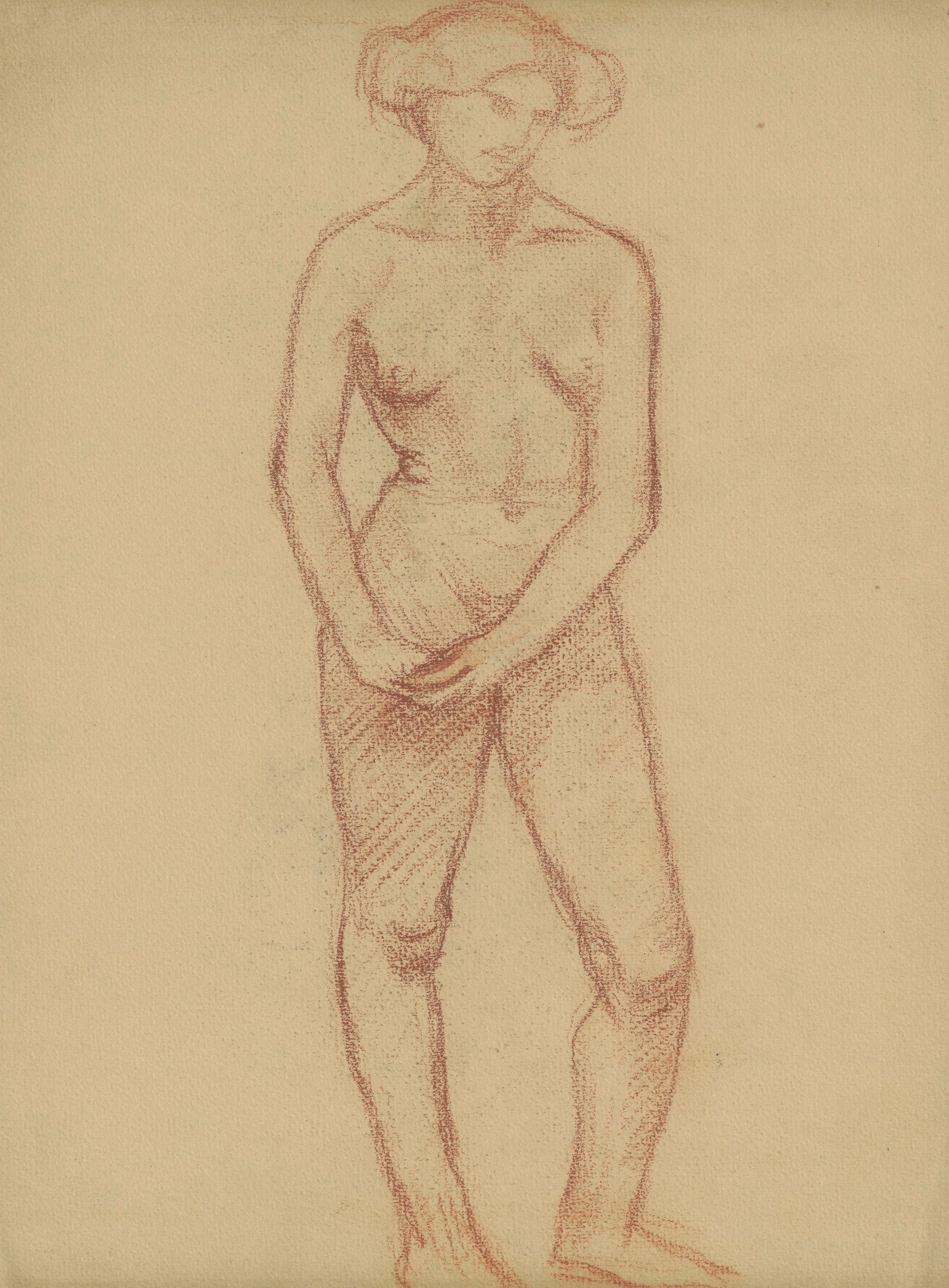 《素描本卡 6》（Sketchbook card 6）｜塔德乌什·马科夫斯基 Tadeusz Makowski｜1908-1910