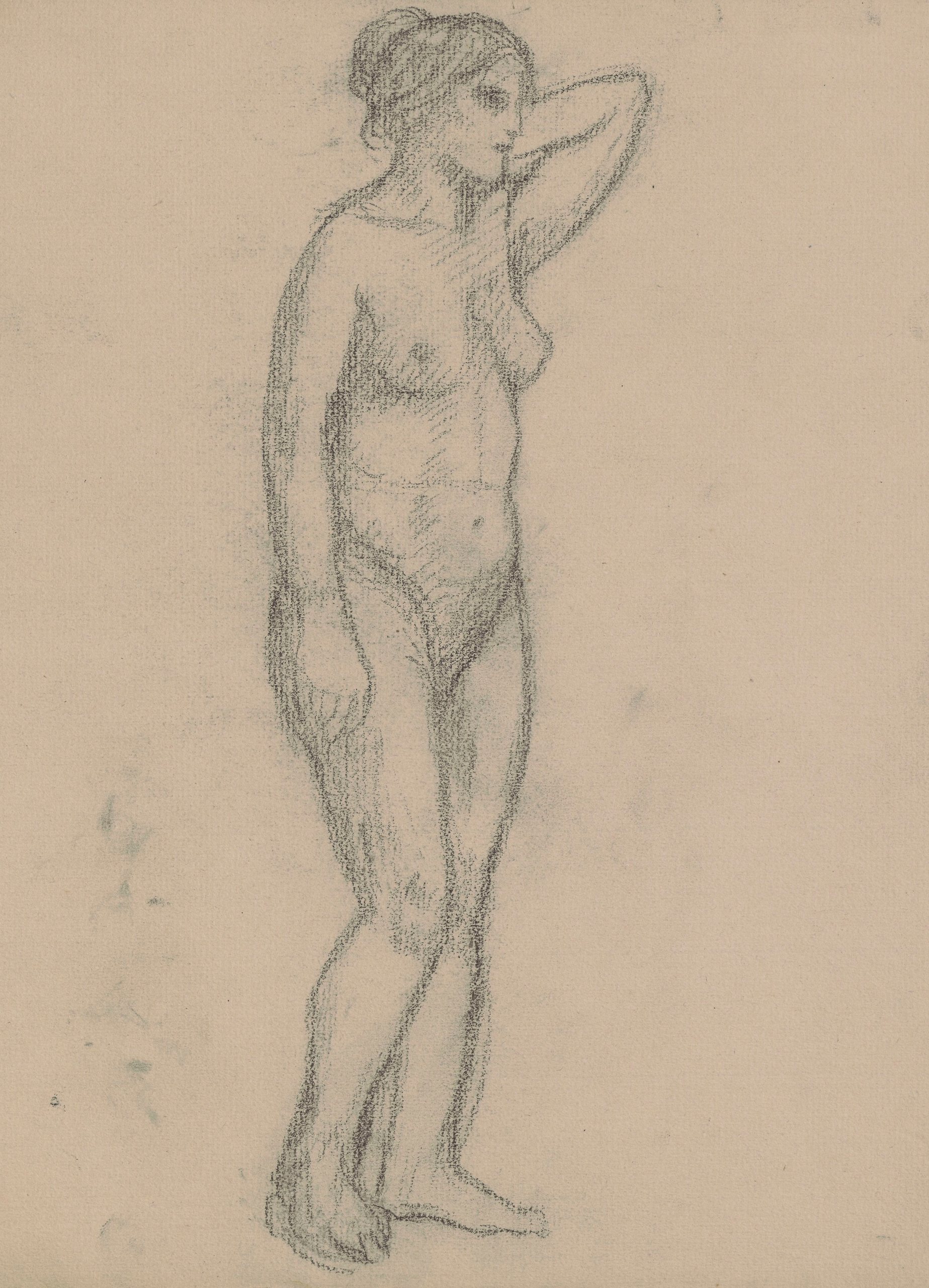 《素描本卡 7》（Sketchbook card 7）｜塔德乌什·马科夫斯基 Tadeusz Makowski｜1908-1910
