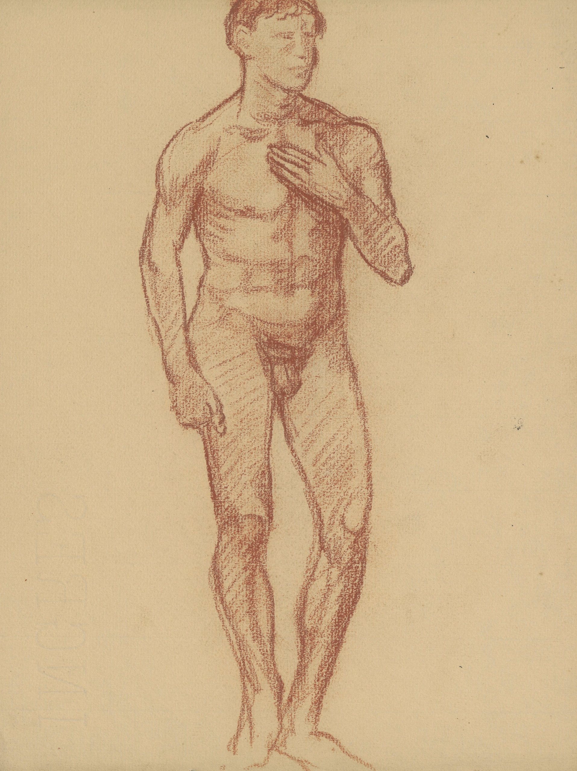 《素描本上的一张卡片》（A card from a sketchbook）｜塔德乌什·马科夫斯基 Tadeusz Makowski｜1908-1910