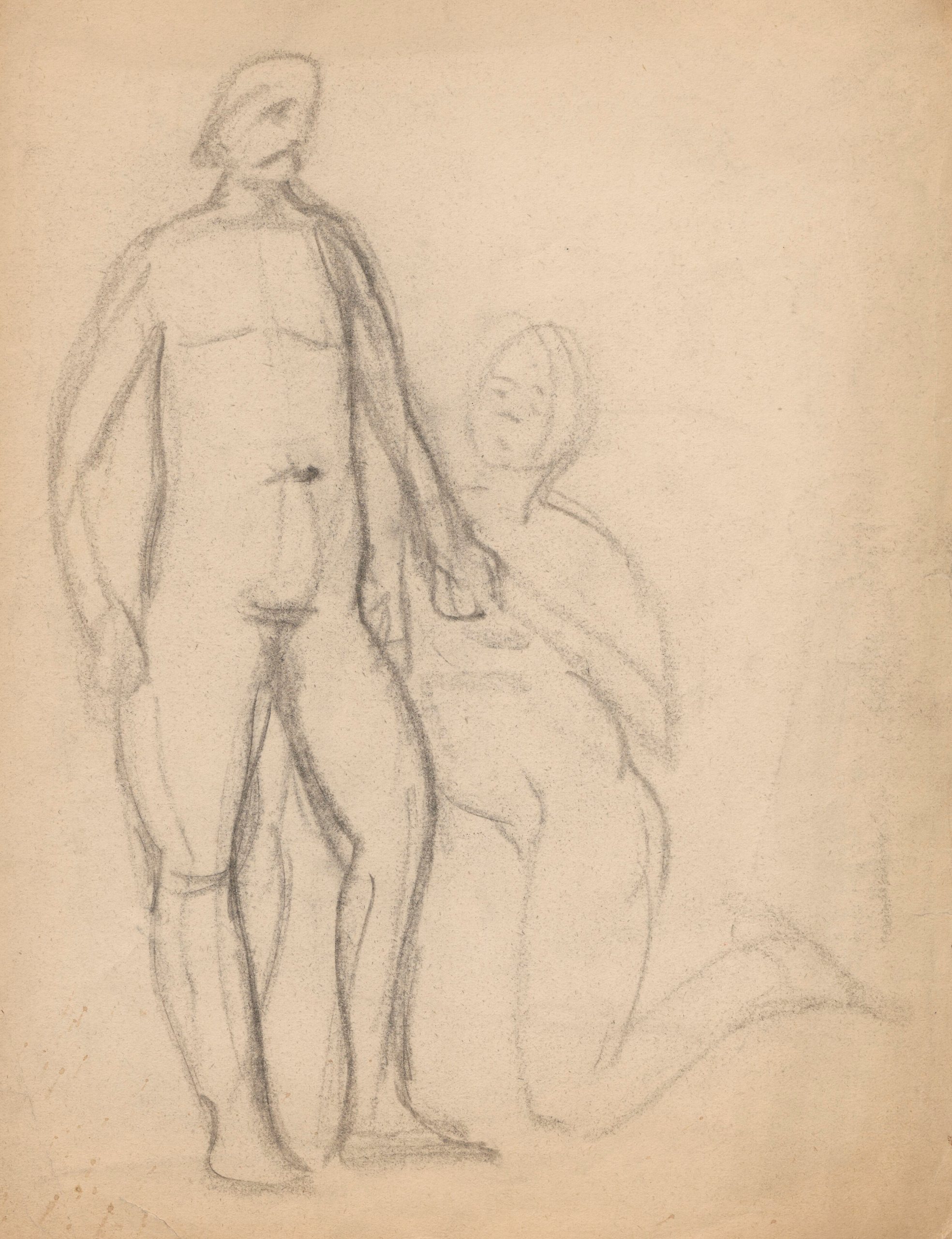《人物构图，两幕》（Figural composition, two acts）｜塔德乌什·马科夫斯基 Tadeusz Makowski｜1909