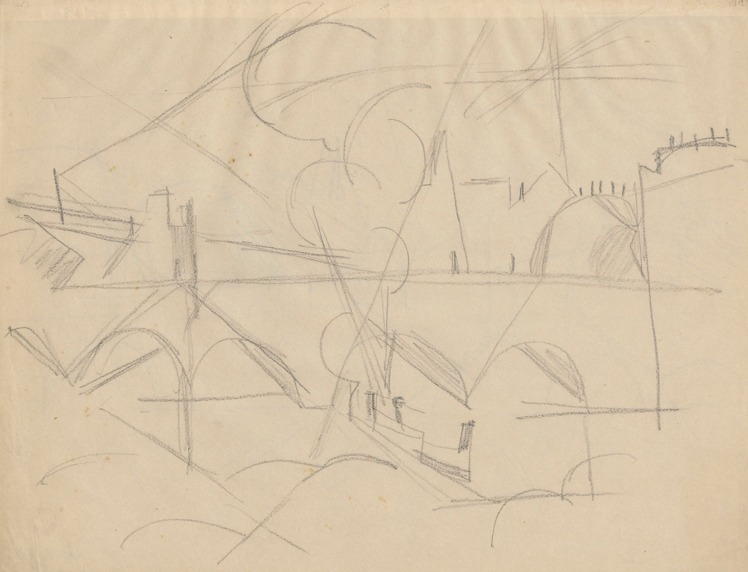 《塞纳河上的大桥》（Bridge over the Seine）｜塔德乌什·马科夫斯基 Tadeusz Makowski｜1913