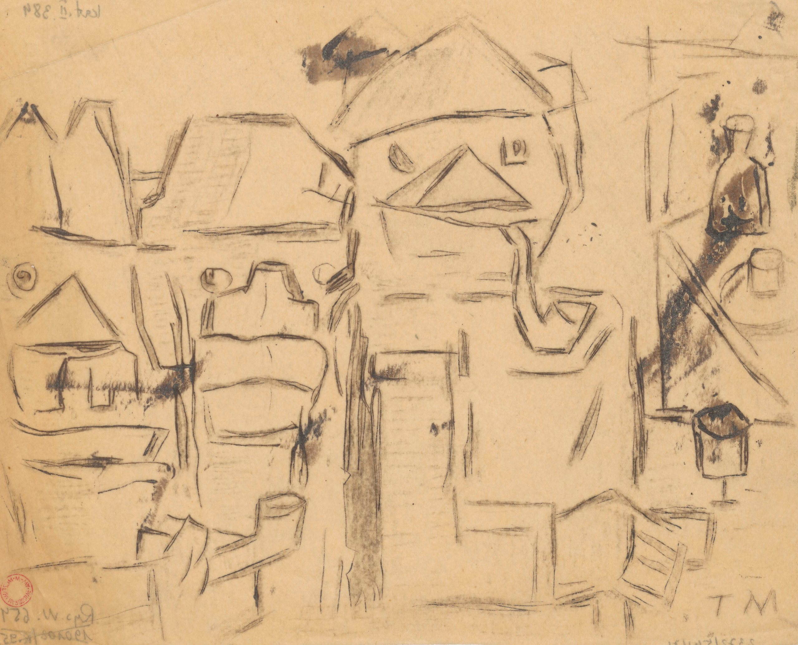 《饮酒者》（Drinker）｜塔德乌什·马科夫斯基 Tadeusz Makowski｜1930年以后