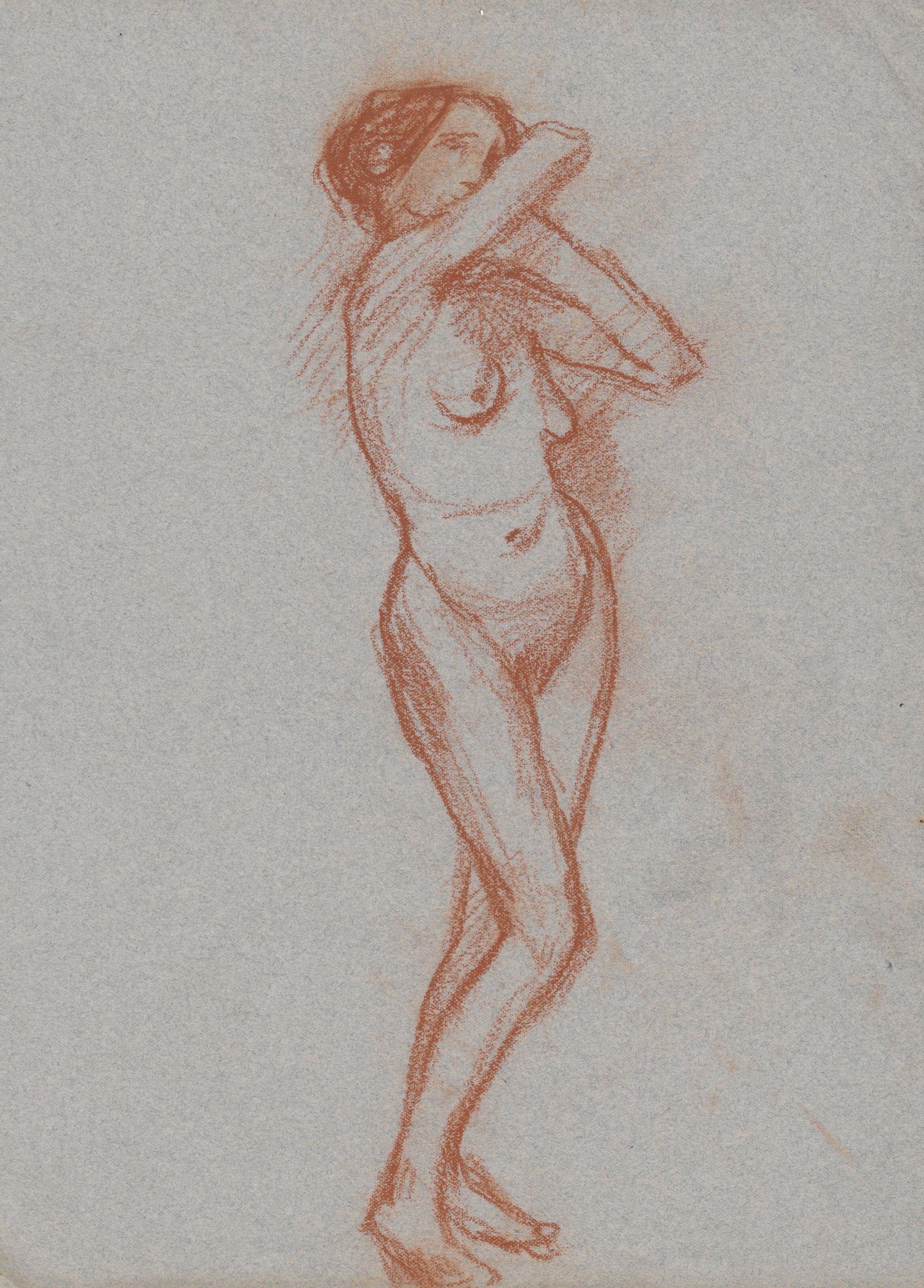 《女性裸体研究》（Study of the female nude）｜塔德乌什·马科夫斯基 Tadeusz Makowski｜1908-1910