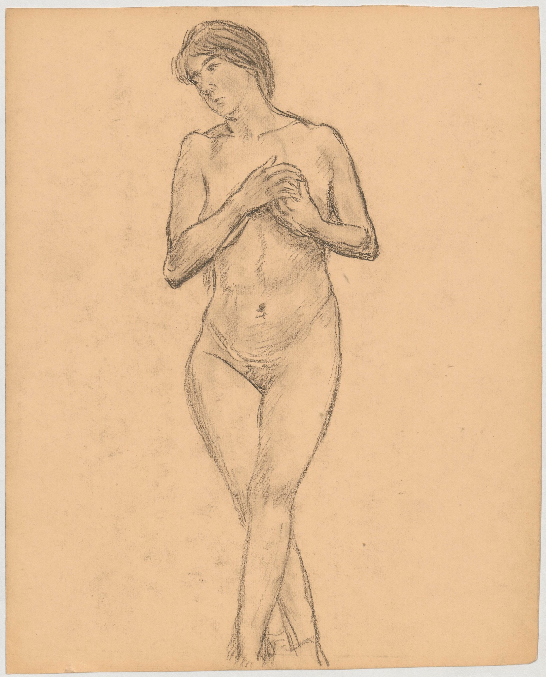 《女性裸体研究》（Study of the female nude）｜塔德乌什·马科夫斯基 Tadeusz Makowski｜1908-1910