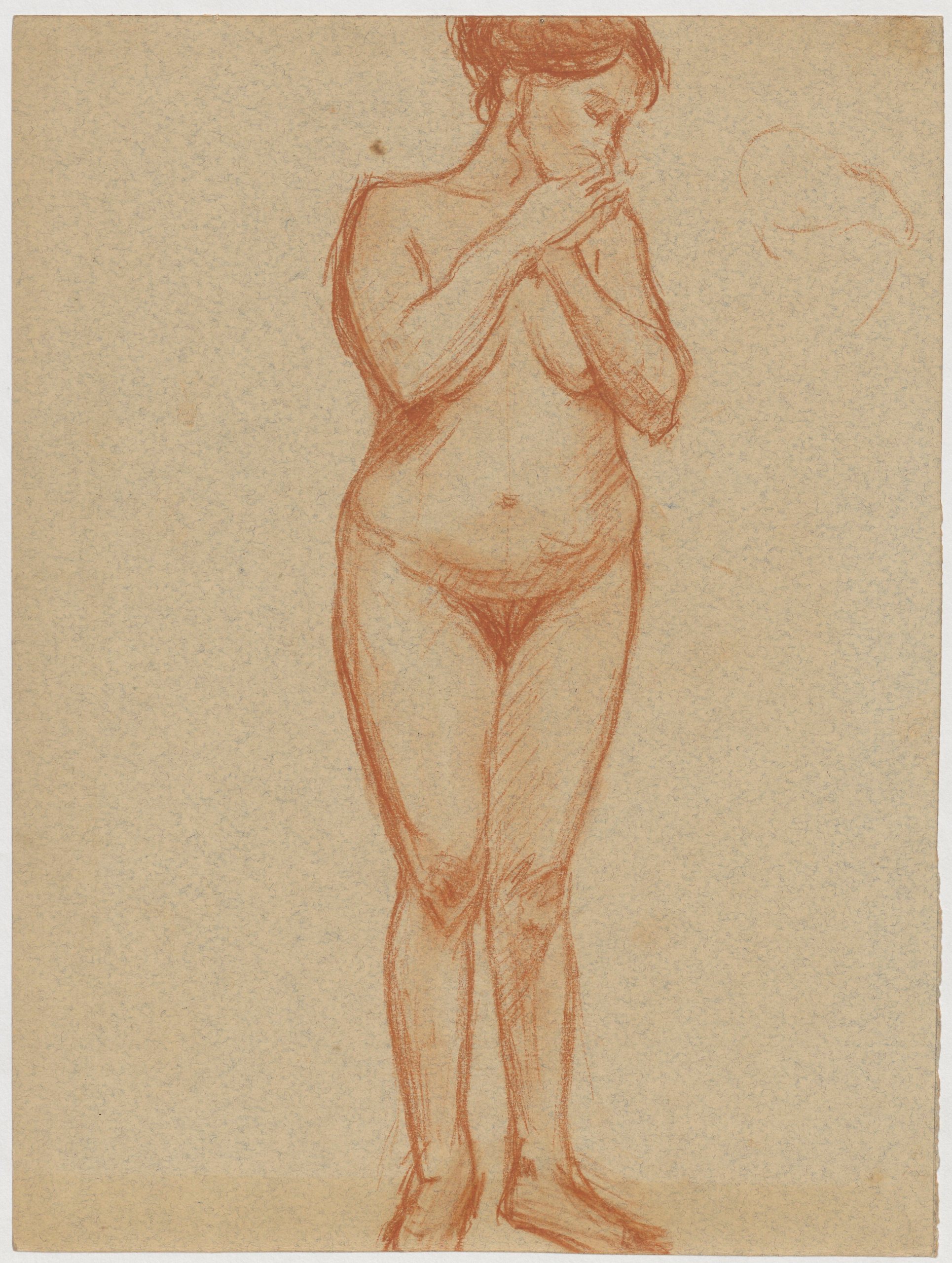 《女性裸体研究》（Study of the female nude）｜塔德乌什·马科夫斯基 Tadeusz Makowski｜1908-1910