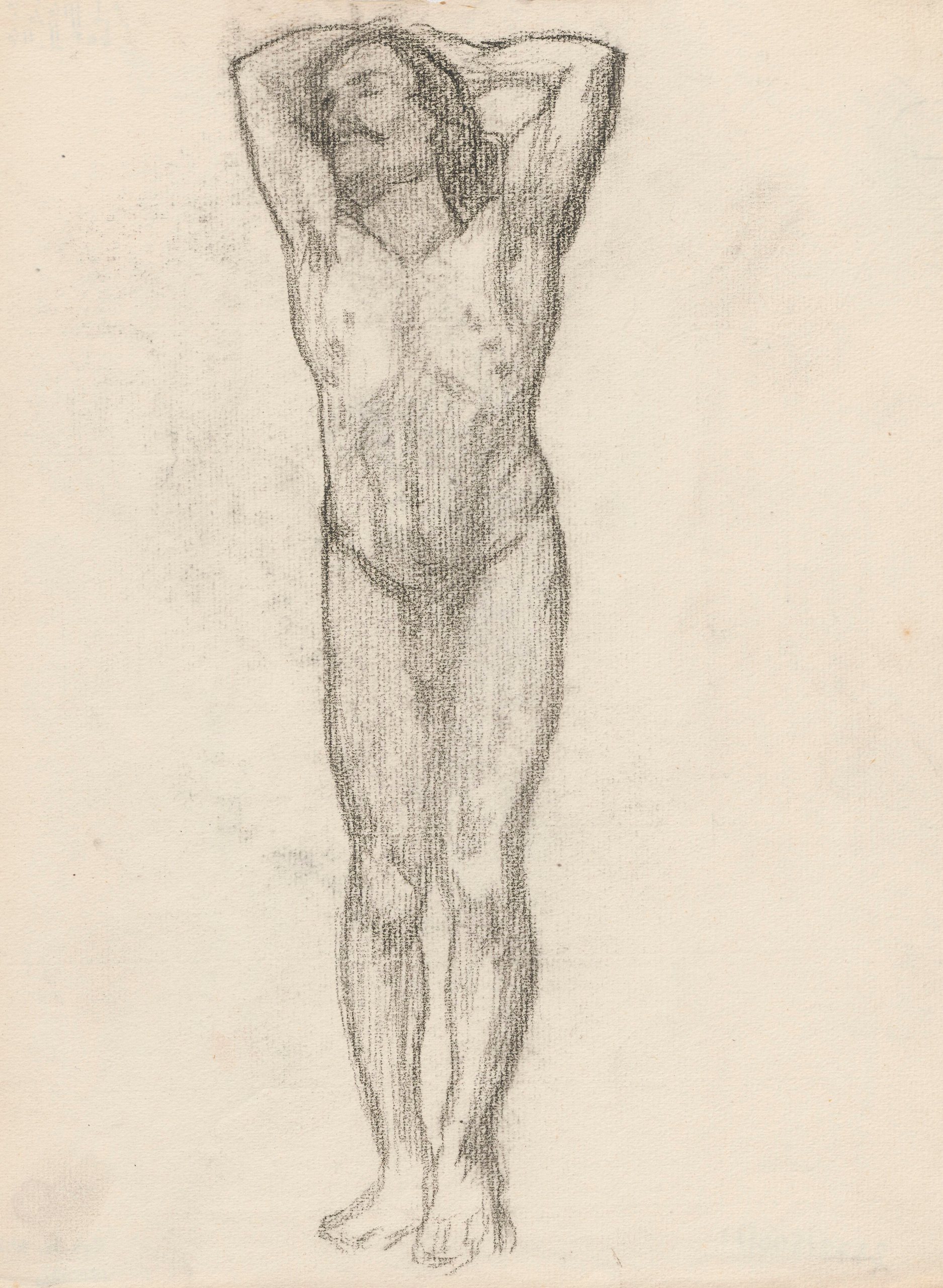 《对男性裸体的研究》（A study of the male nude）｜塔德乌什·马科夫斯基 Tadeusz Makowski｜1908-1910