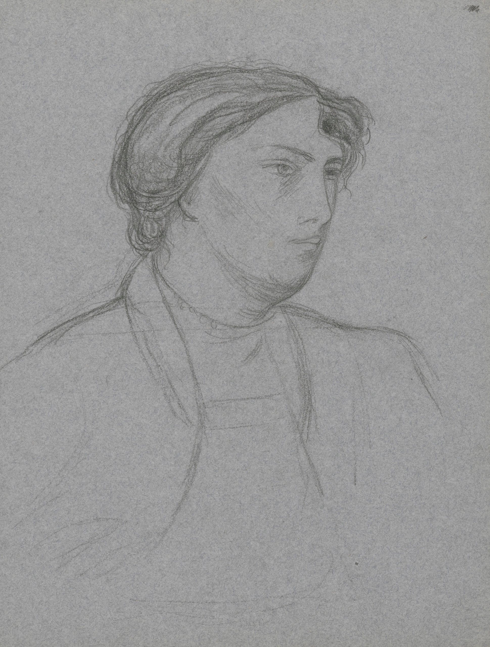 《女性肖像研究》（Portrait study of a woman）｜塔德乌什·马科夫斯基 Tadeusz Makowski｜1908-1909