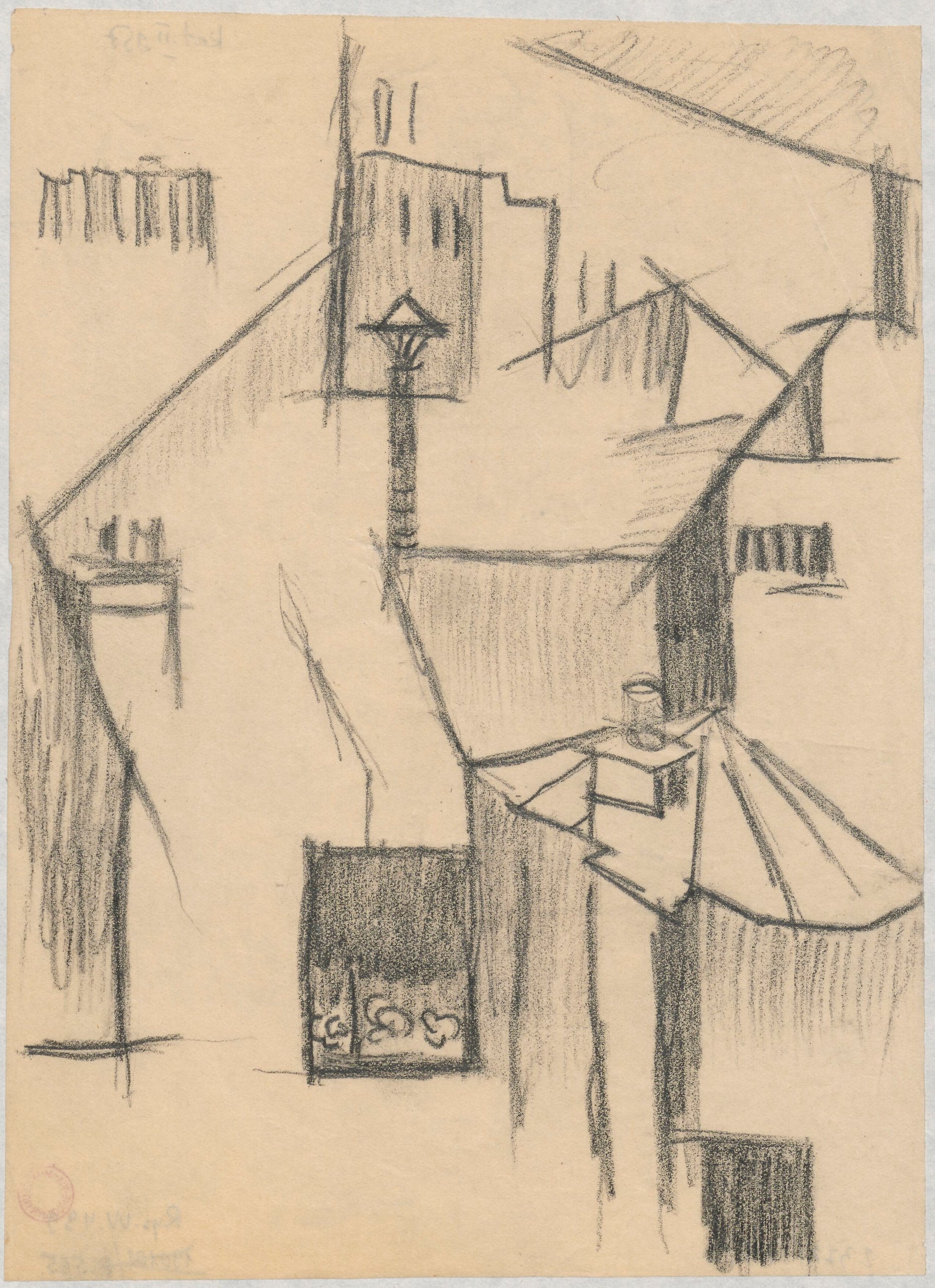 《屋顶景观》（View of the rooftops）｜塔德乌什·马科夫斯基 Tadeusz Makowski｜1913