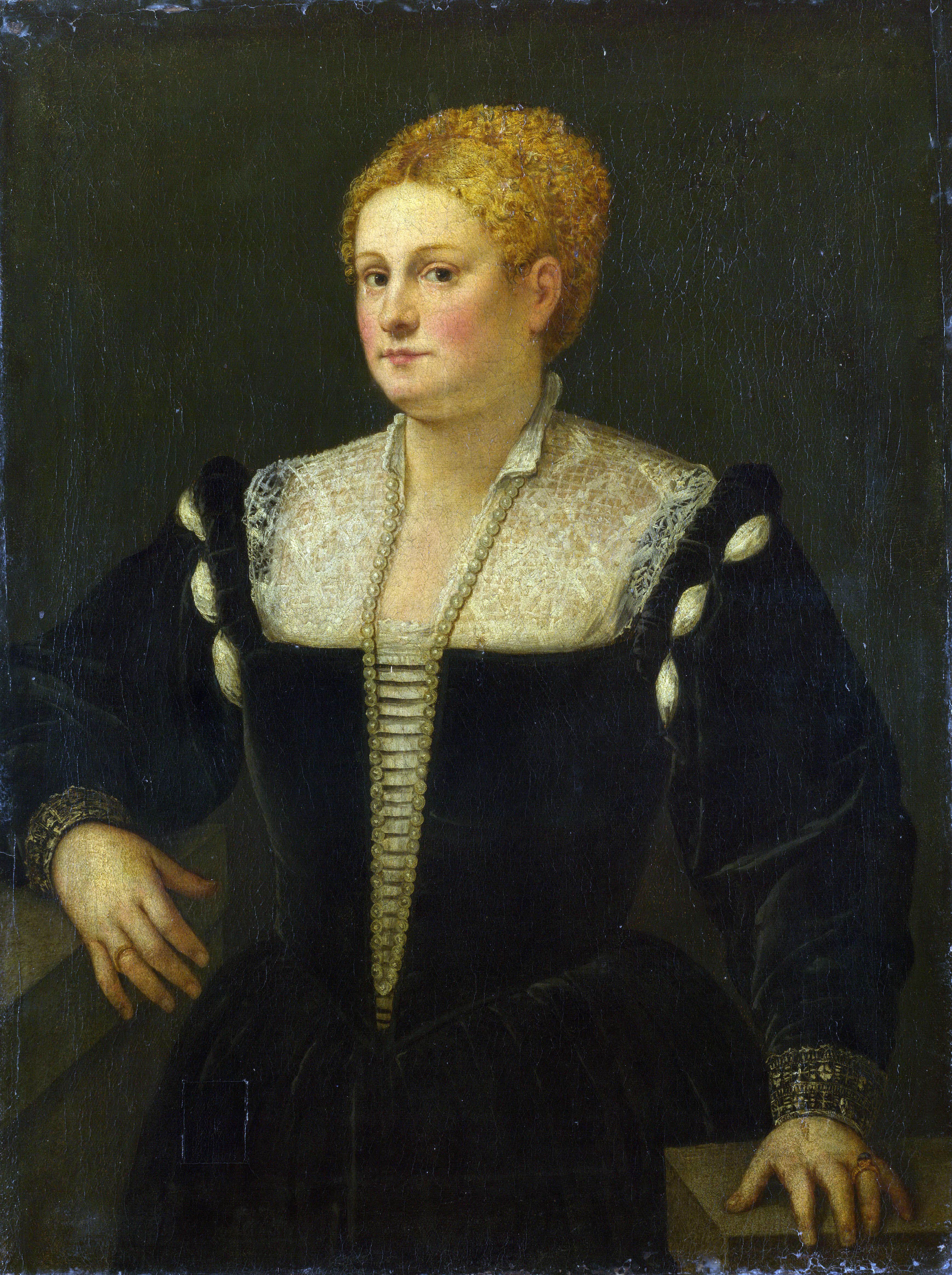 《年轻女子肖像》（Portrait of a Young Woman）｜提香 Titian｜约1530