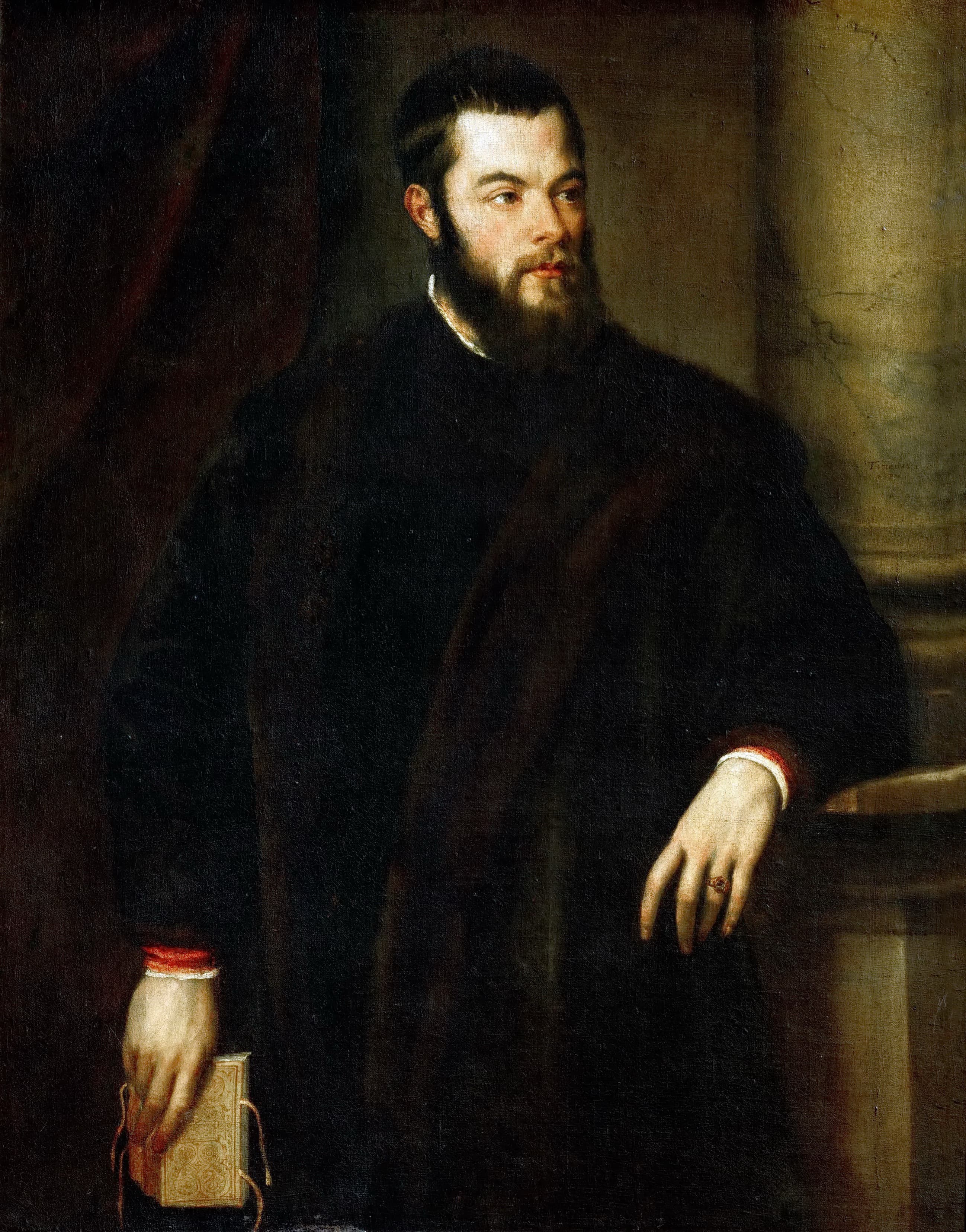 《贝内代托·瓦尔基肖像》（Portrait of Benedetto Varchi）｜提香 Titian｜约1540
