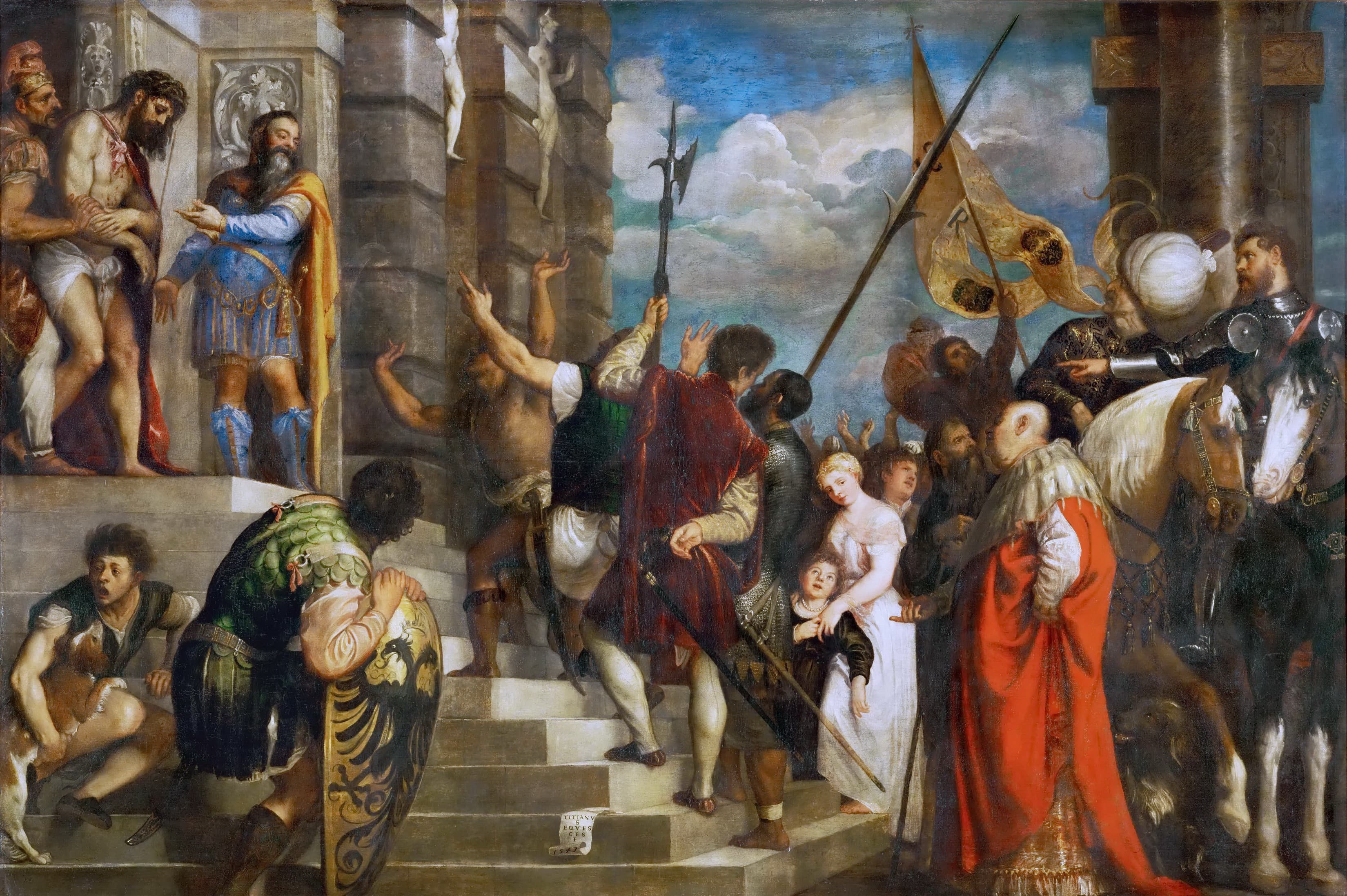 《看这个人（大型构图）》（Ecce Homo (Large Composition)）｜提香 Titian｜约1543