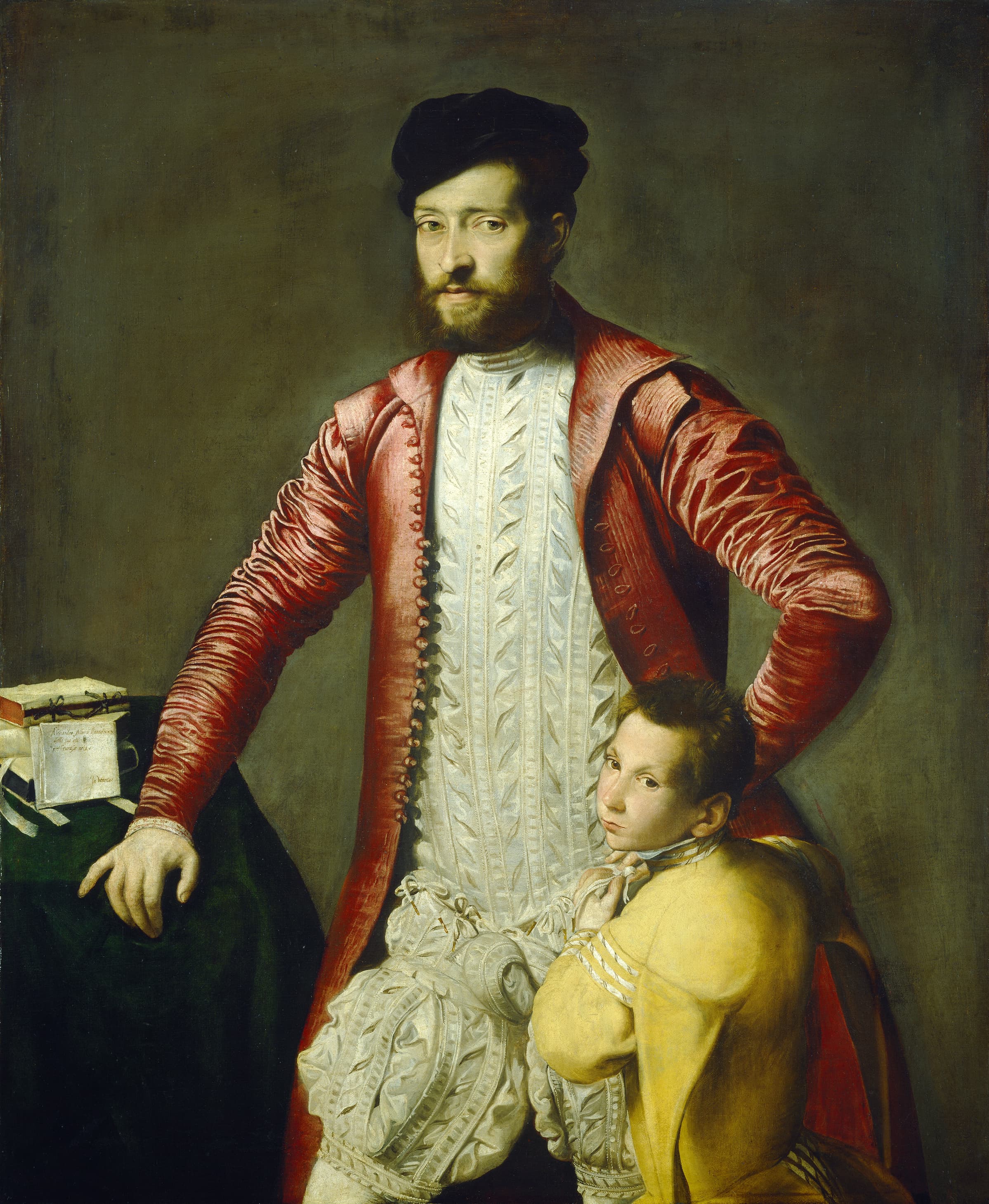 《男子与女儿肖像》（Portrait of a Man with His Daughter）｜提香 Titian｜不明