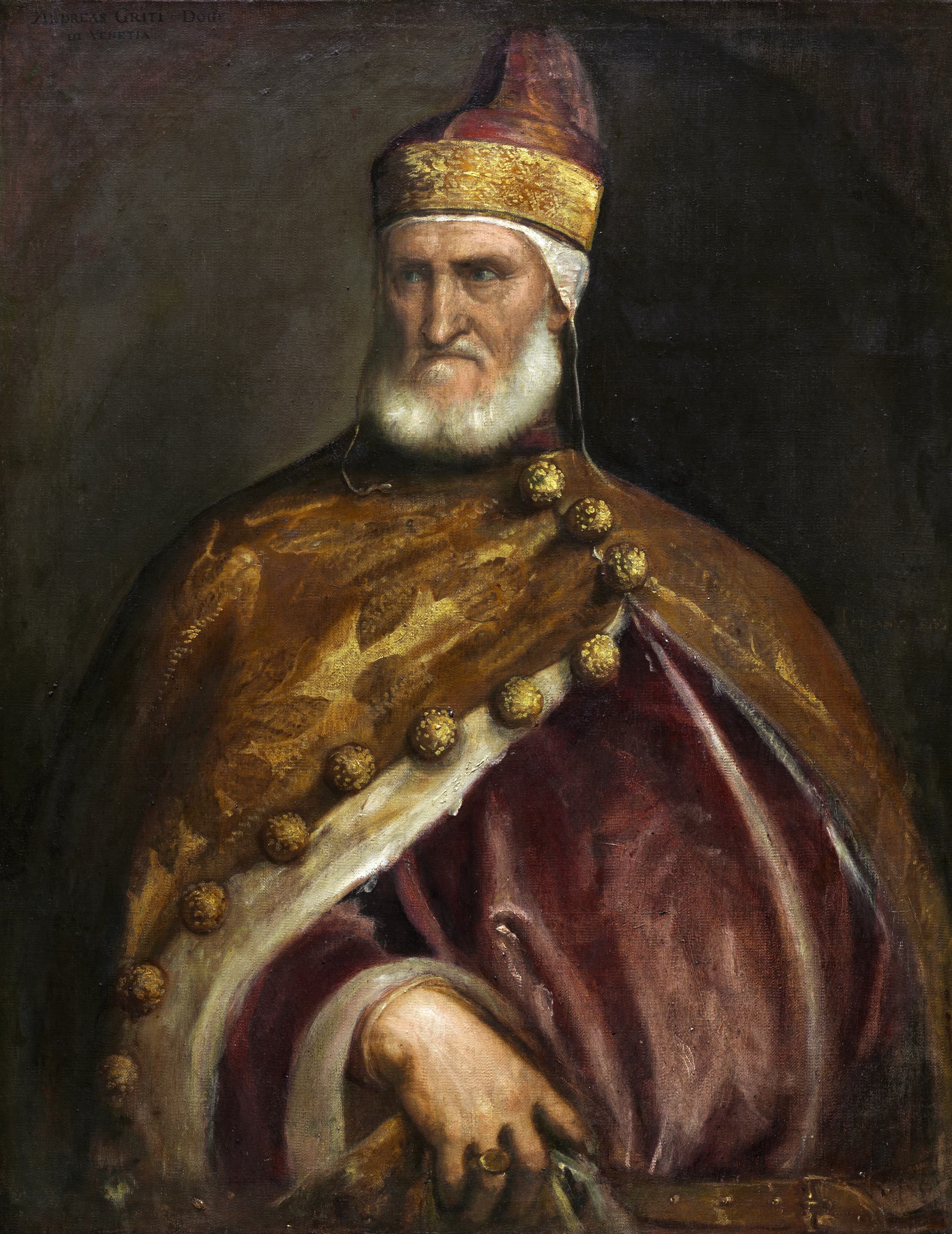 《总督安德烈亚·格里蒂肖像》（Portrait of Doge Andrea Gritti）｜提香 Titian｜约1545