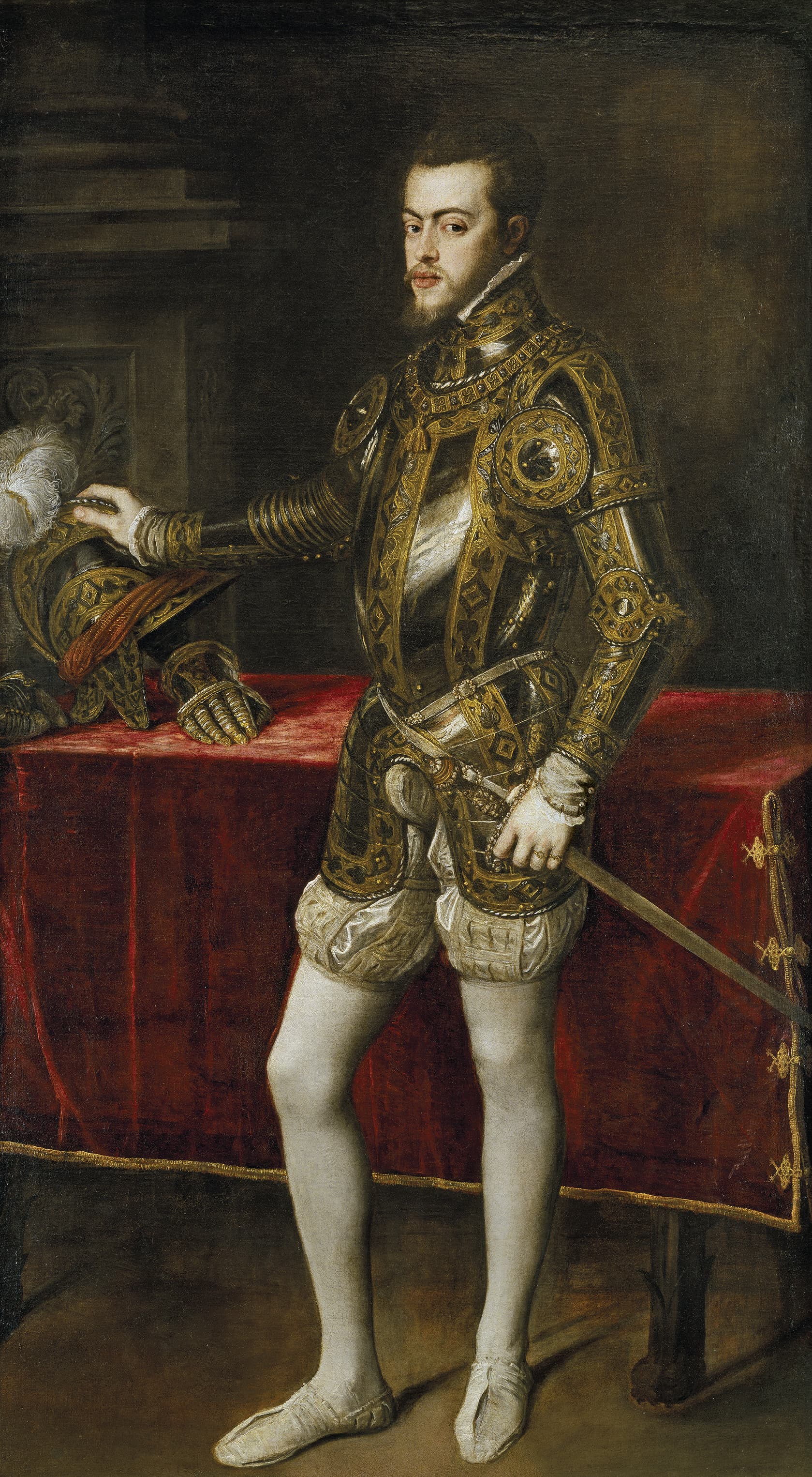 《王子时期的腓力二世》（Philip II as Prince）｜提香 Titian｜1550–1551