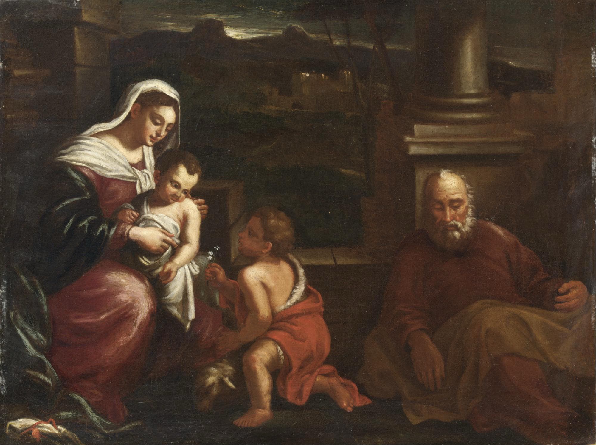 《圣家族》（The Holy Family）｜提香 Titian｜不明