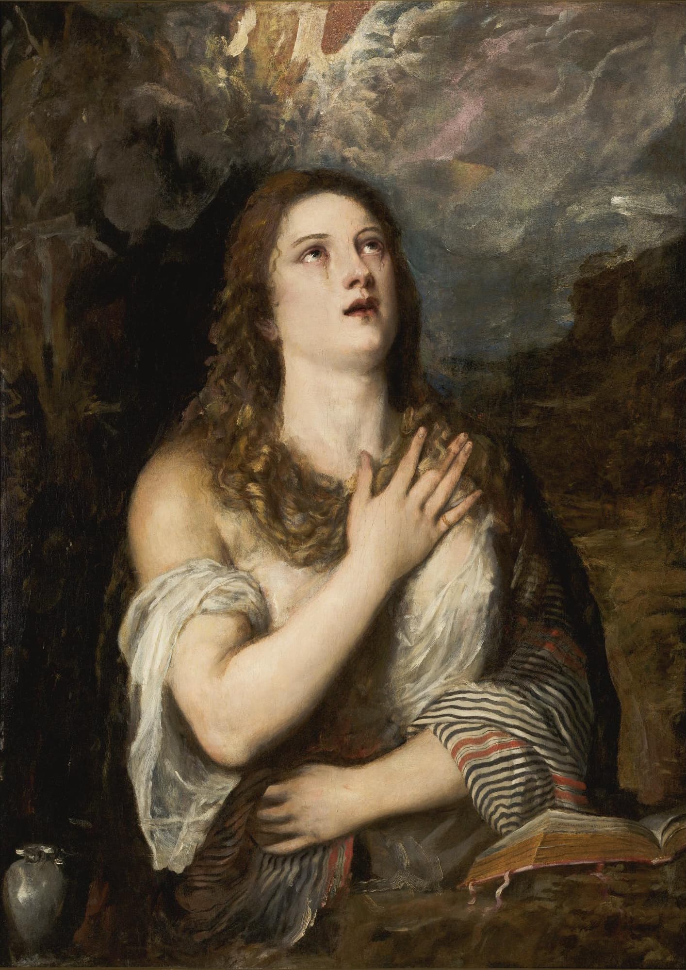 《忏悔的抹大拉的马利亚（另一版本）》（Penitent Mary Magdalene (Variant)）｜提香 Titian｜约1560–1565