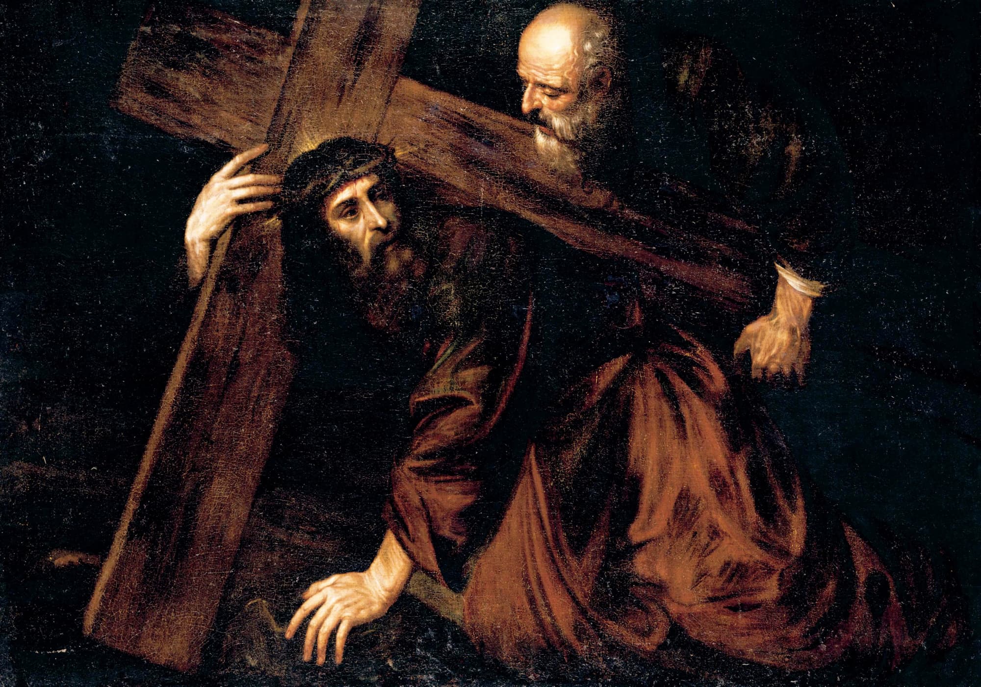 《基督背负十字架（晚期版本）》（Christ Carrying the Cross (Late Version)）｜提香 Titian｜约1565–1575