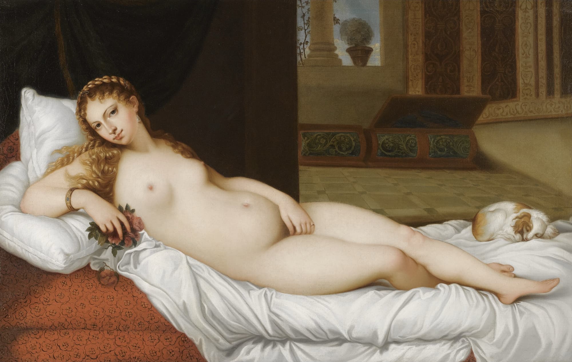 《乌尔比诺的维纳斯》（Venus of Urbino）｜提香 Titian｜1538