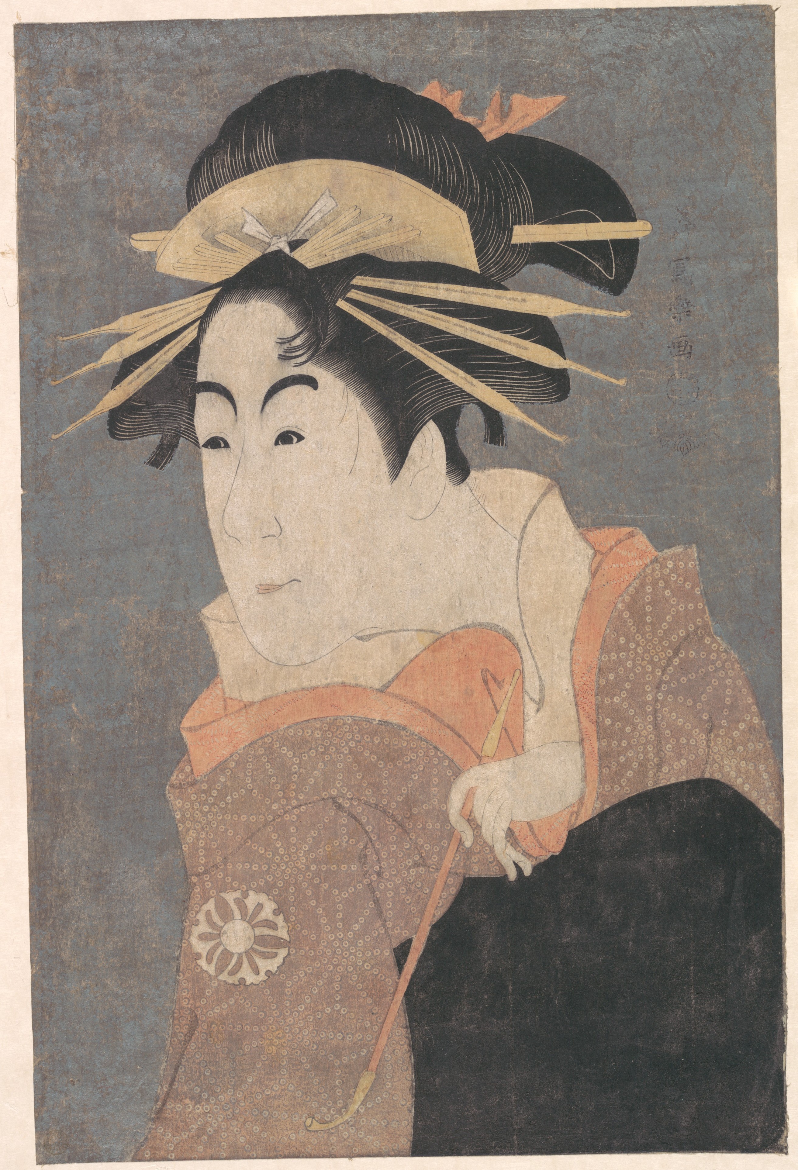 松本米三郎在话剧《片泷内纪行梨》中饰河外坂翔将