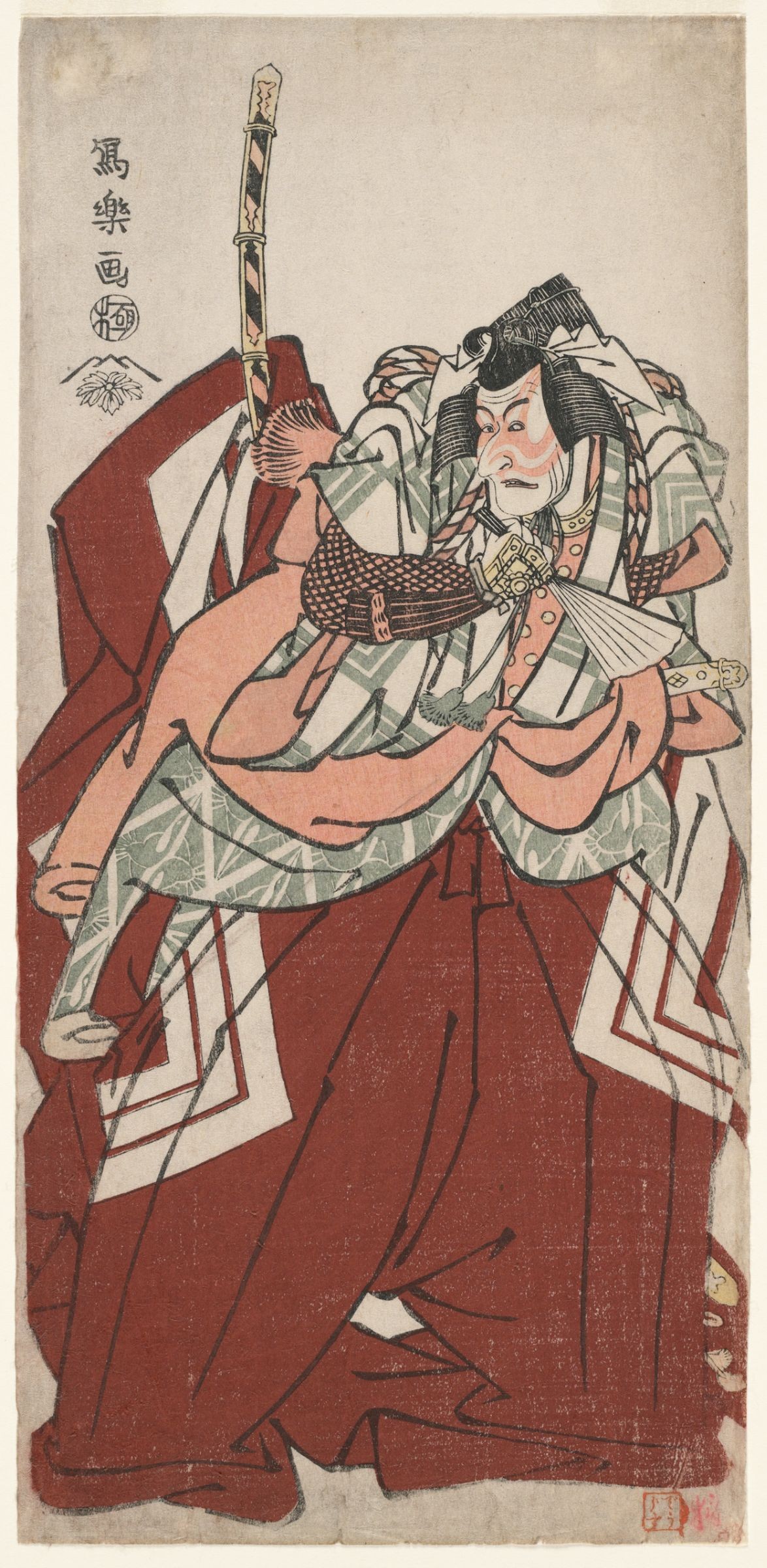 (1794) 市川海老藏 饰 景政权五郎
