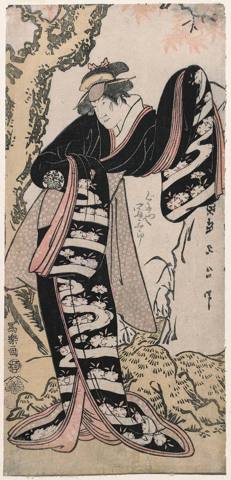 (1794) 中山富三郎一世饰牛郎奥出
