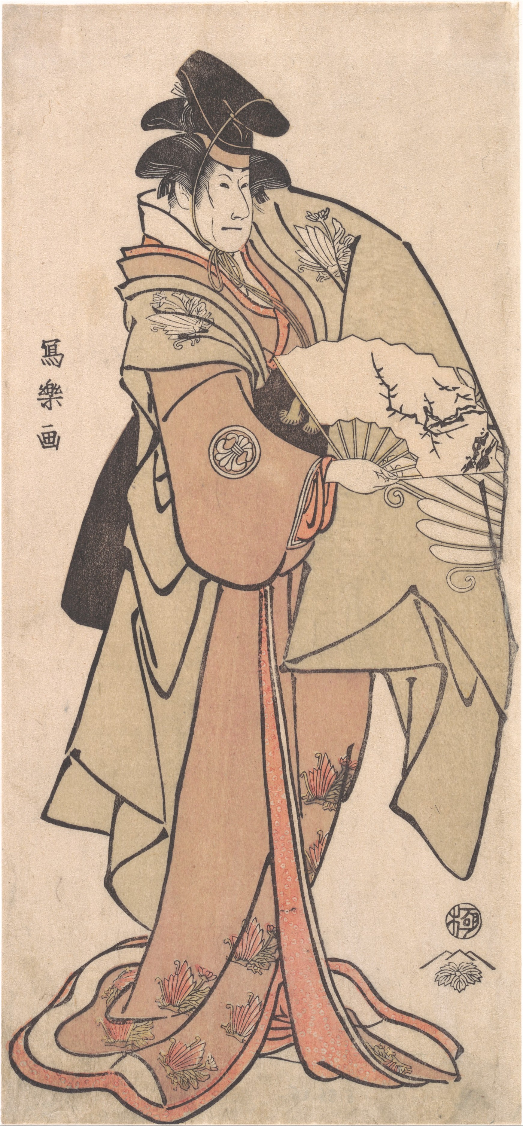 (1794) 濑川菊之城三世 饰 万斋大和，实际上是白庙久方
