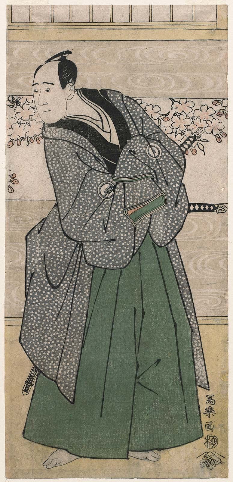 《（1795）第三代泽村总十郎 饰 萨摩源吾兵卫》（(1795) Sawamura Sōjūrō III as Satsuma Gengobei）｜东洲斋写乐 Tōshūsai Sharaku｜约1794-1795