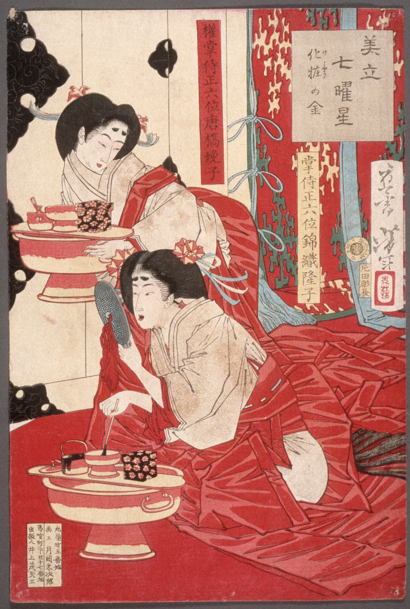 《牙齿黑化金属》（Metal for Tooth Blackening）｜月冈芳年 Tsukioka Yoshitoshi｜不明