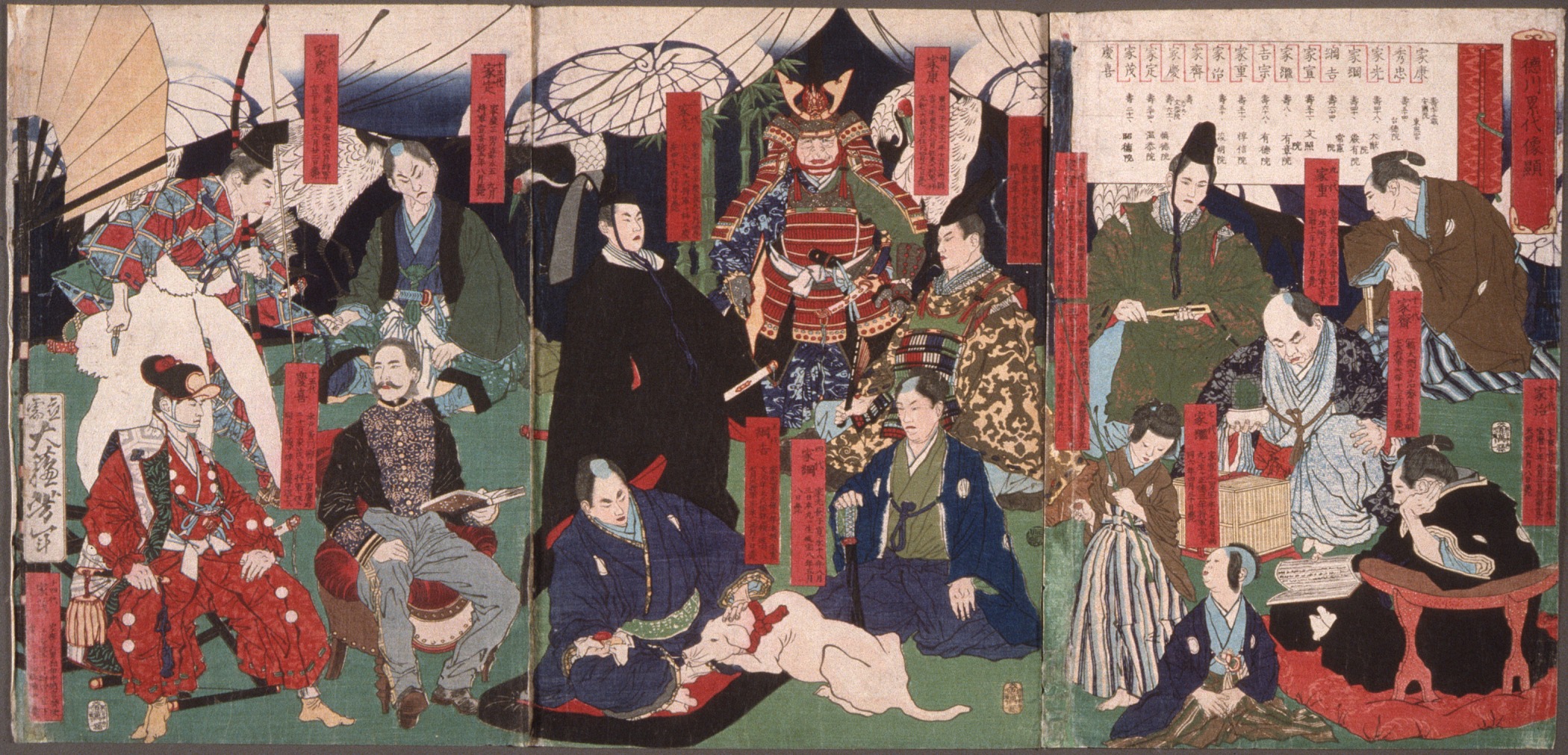 《德川统治者的肖像》（Portraits of the Tokugawa Rulers）｜月冈芳年 Tsukioka Yoshitoshi｜不明