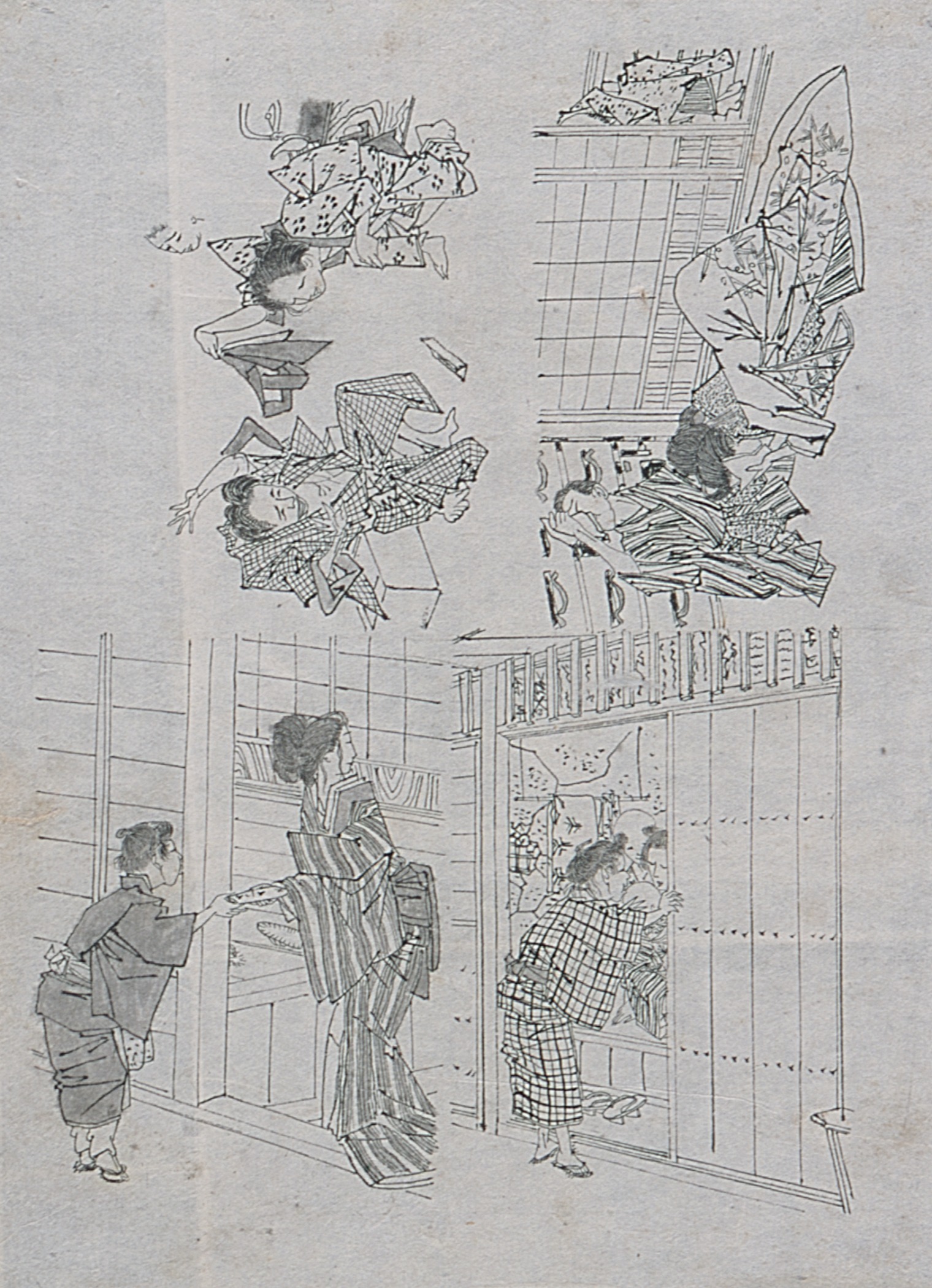 《月冈芳年作品：室内女子习作》（"Works of Tsukioka Yoshinori: Indoor Women's Study"）｜月冈芳年 Tsukioka Yoshitoshi｜不明