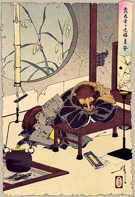 《茂林寺文福茶釜》（Maolin Temple Wenfu Tea Kettle）｜月冈芳年 Tsukioka Yoshitoshi｜1889-1892