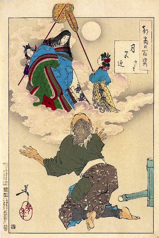 《重返月宫》（Return to the Moon Palace）｜月冈芳年 Tsukioka Yoshitoshi｜1888