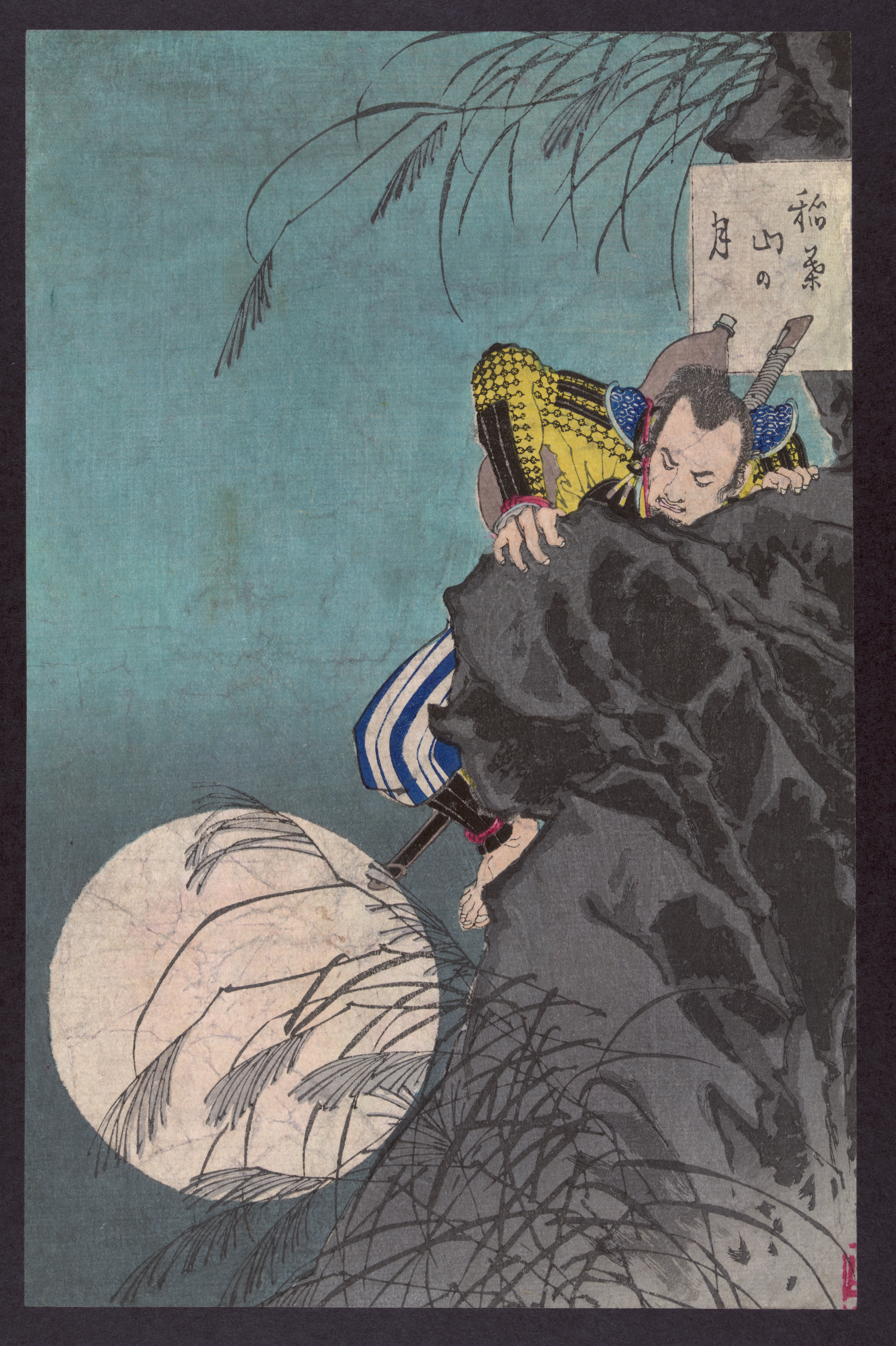 《稻叶山月》（Inaba Sanzuki）｜月冈芳年 Tsukioka Yoshitoshi｜1885