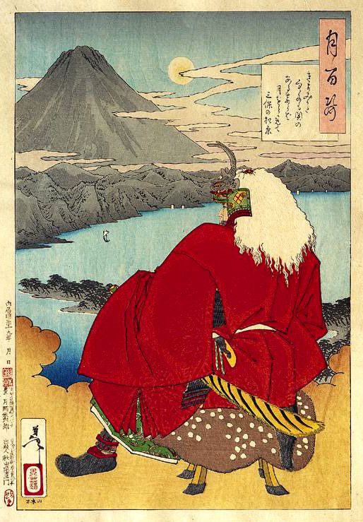 《三保松原月》（Miho Matsubarazuki）｜月冈芳年 Tsukioka Yoshitoshi｜1886