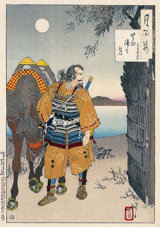 《坚田浦月》（Kenda Urazuki）｜月冈芳年 Tsukioka Yoshitoshi｜1888