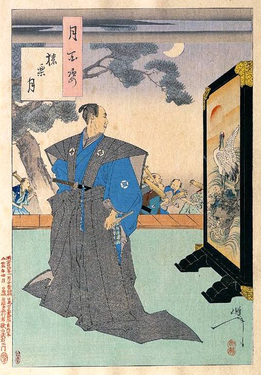 《猿乐月》（Saru Rakusuki）｜月冈芳年 Tsukioka Yoshitoshi｜1892
