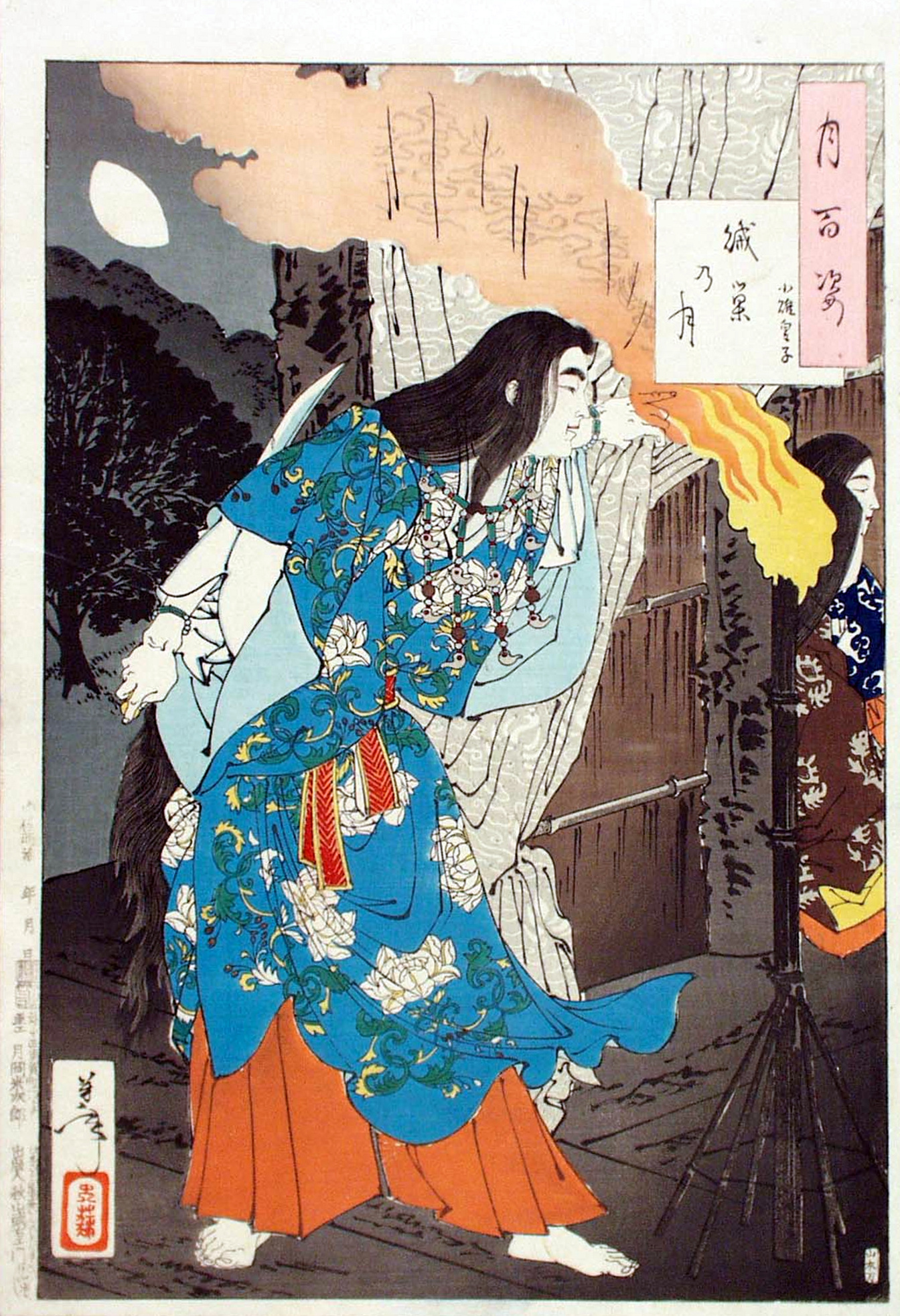 《贼巢月》（Thief's Nest Moon）｜月冈芳年 Tsukioka Yoshitoshi｜1886