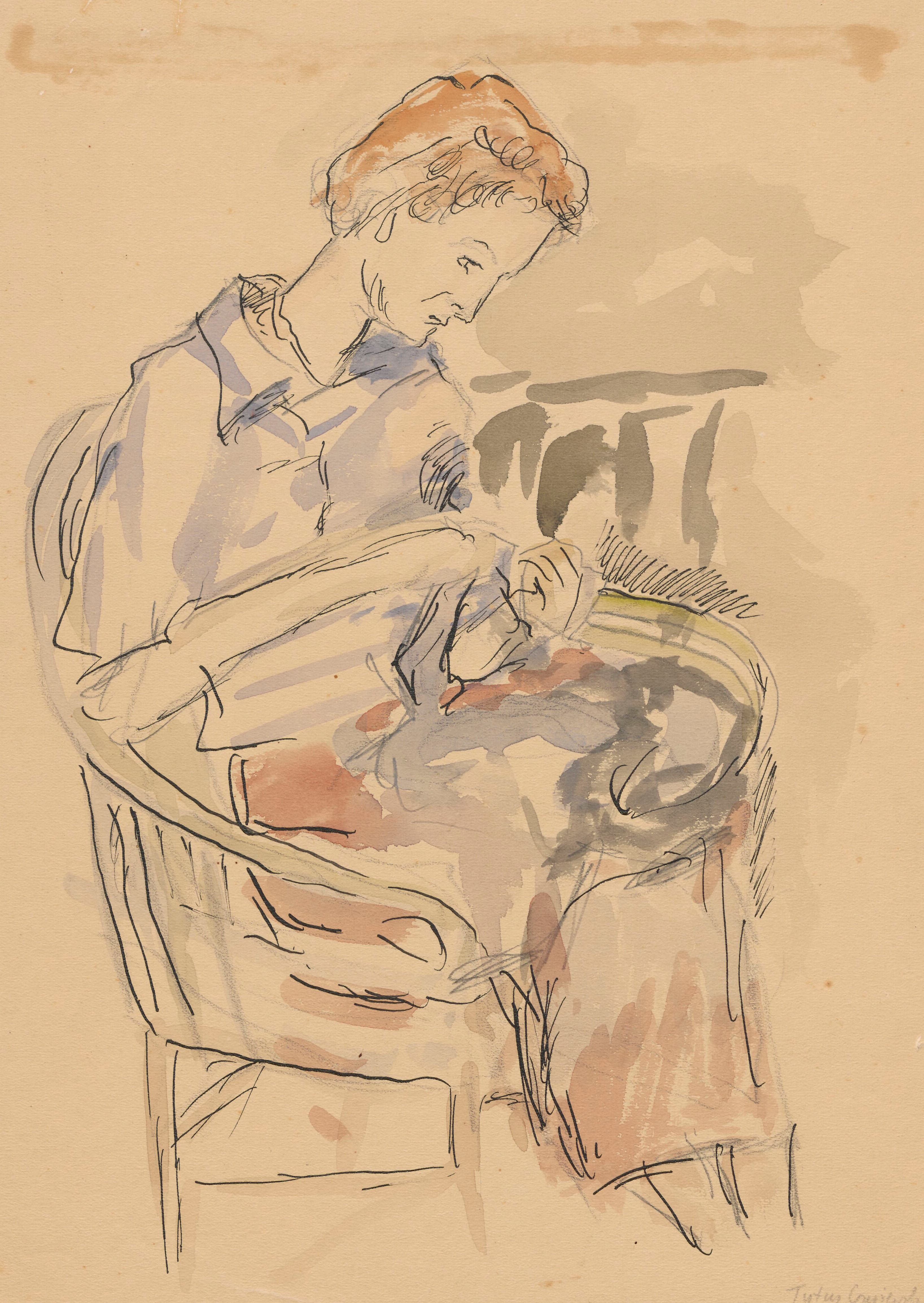 《扶手椅上的女人（Magdalena Mańkowska-Potworowska）》（Woman in an armchair (Magdalena Mańkowska-Potworowska)）｜蒂图斯·奇热夫斯基 Tytus Czyżewski｜1935