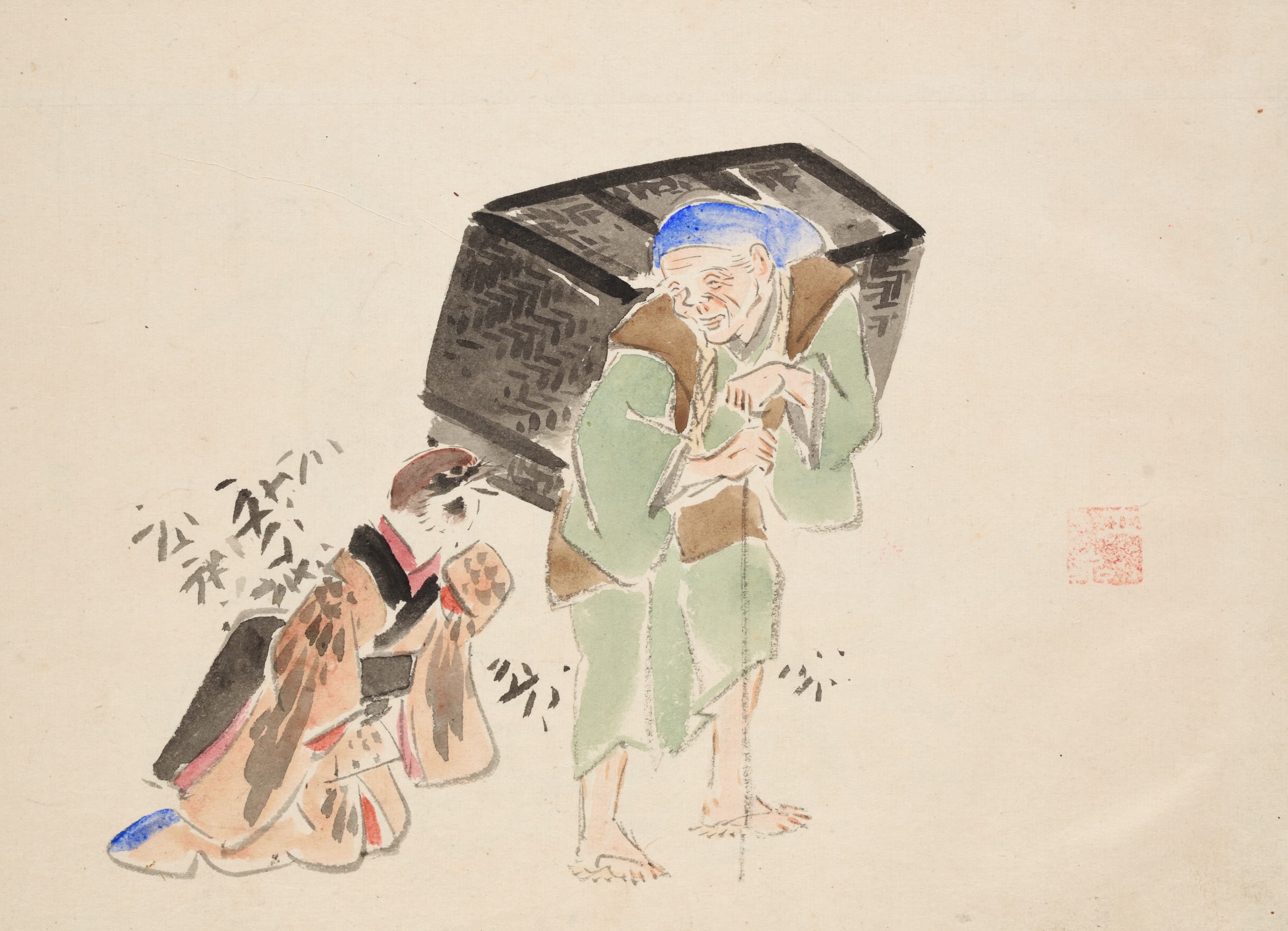 《《一立斋广重画稿册》第15图》（Album of Ichiryusai Hiroshige’s Sketches Pl.15）｜歌川广重 Utagawa Hiroshige｜约 1850