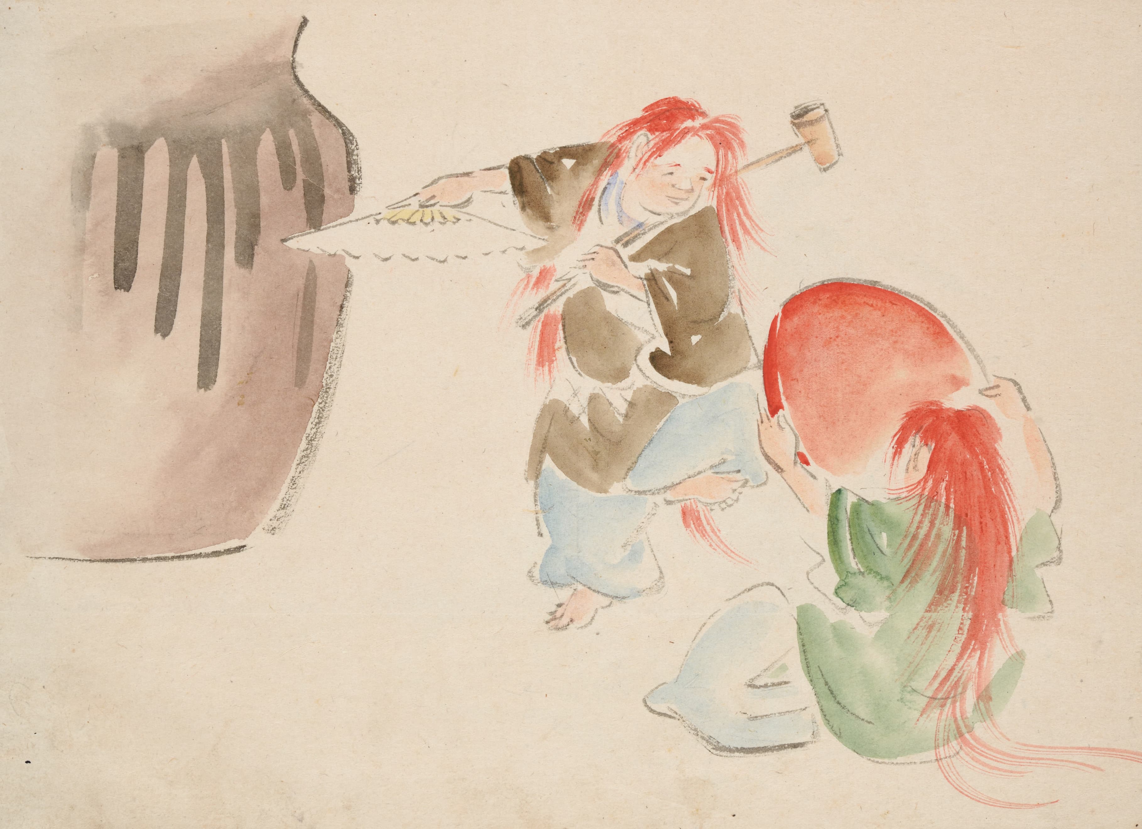 《《一立斋广重画稿册》第12图》（Album of Ichiryusai Hiroshige’s Sketches Pl.12）｜歌川广重 Utagawa Hiroshige｜约 1850